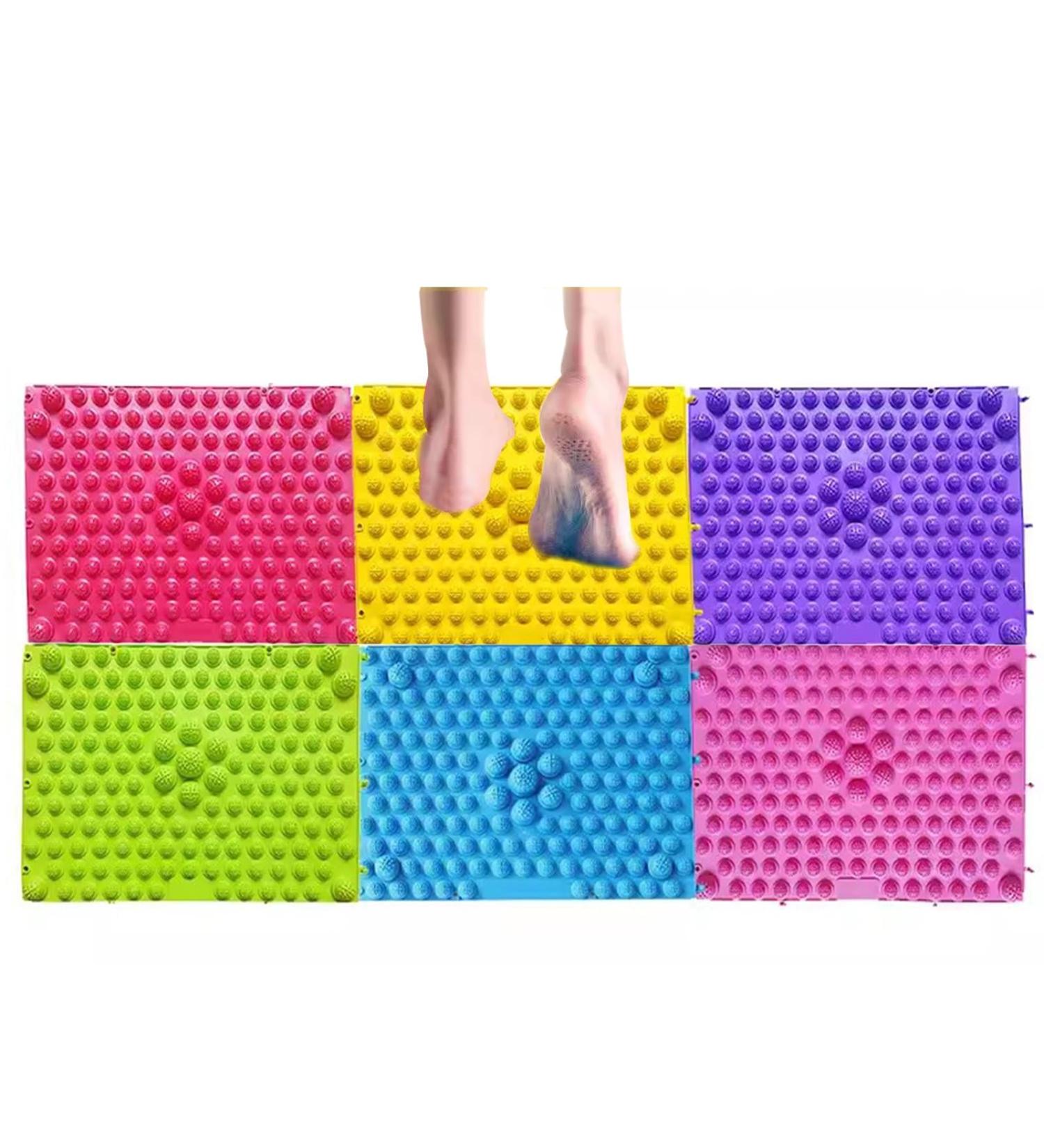 Togepp 6PCs Children Play Mat - Sports Reflex Zone & Foot Massage Acupressure Therapy Sensory Toy for Kids - Buy Online on GoSupps.com