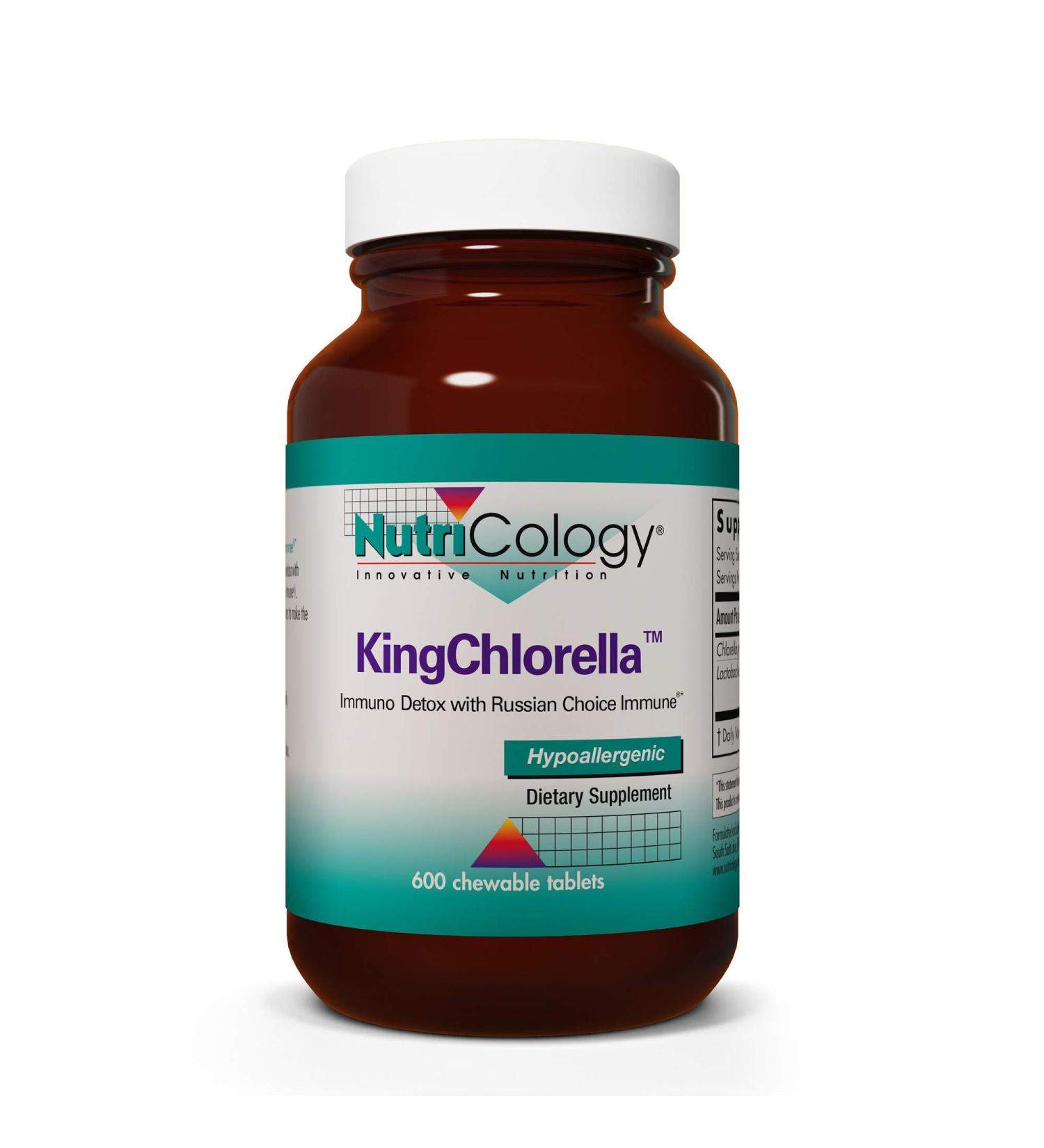 Nutricology King Chlorella 600 Chewable Tablets - Pure Health Supplement - Buy Online on GoSupps.com