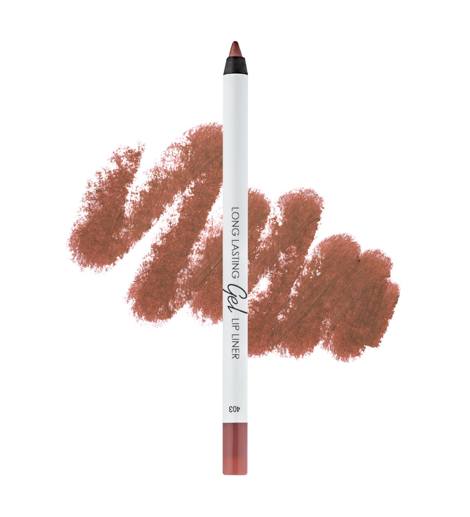 Lamel Matte Gel Lip Liner Pencil | Longwear Waterproof Formula | High Pigmented Burnt Ocher Shade | Cruelty-Free Paraben-Free - 403 1 7g/0.05oz - Buy Online on GoSupps.com
