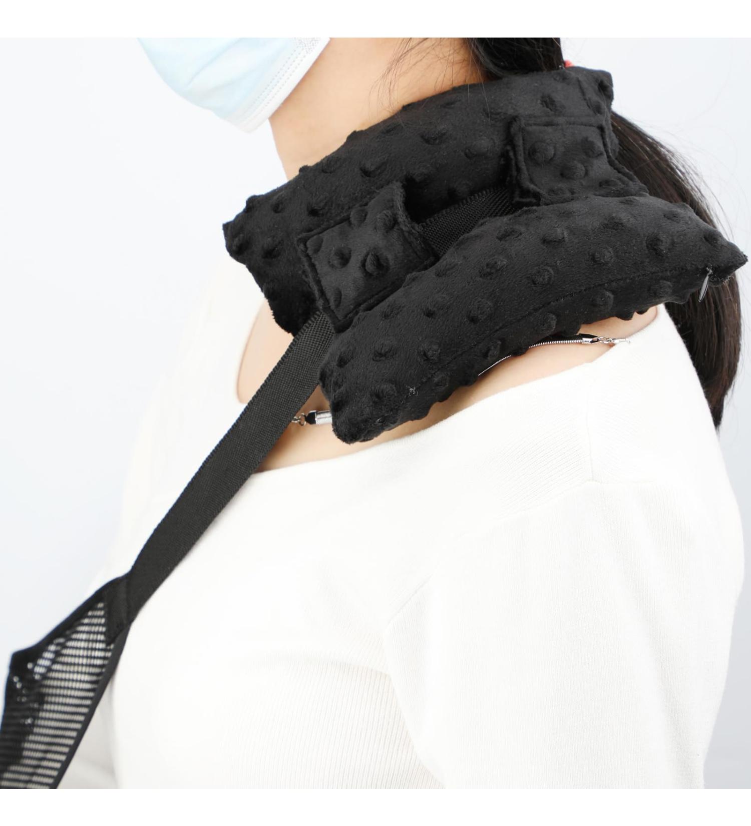 Neck Pad Strap Cushion Pillow for Arm Sling - Comfort Support for Shoulder & Elbow Injuries - Minky Dot Black - Buy Online on GoSupps.com