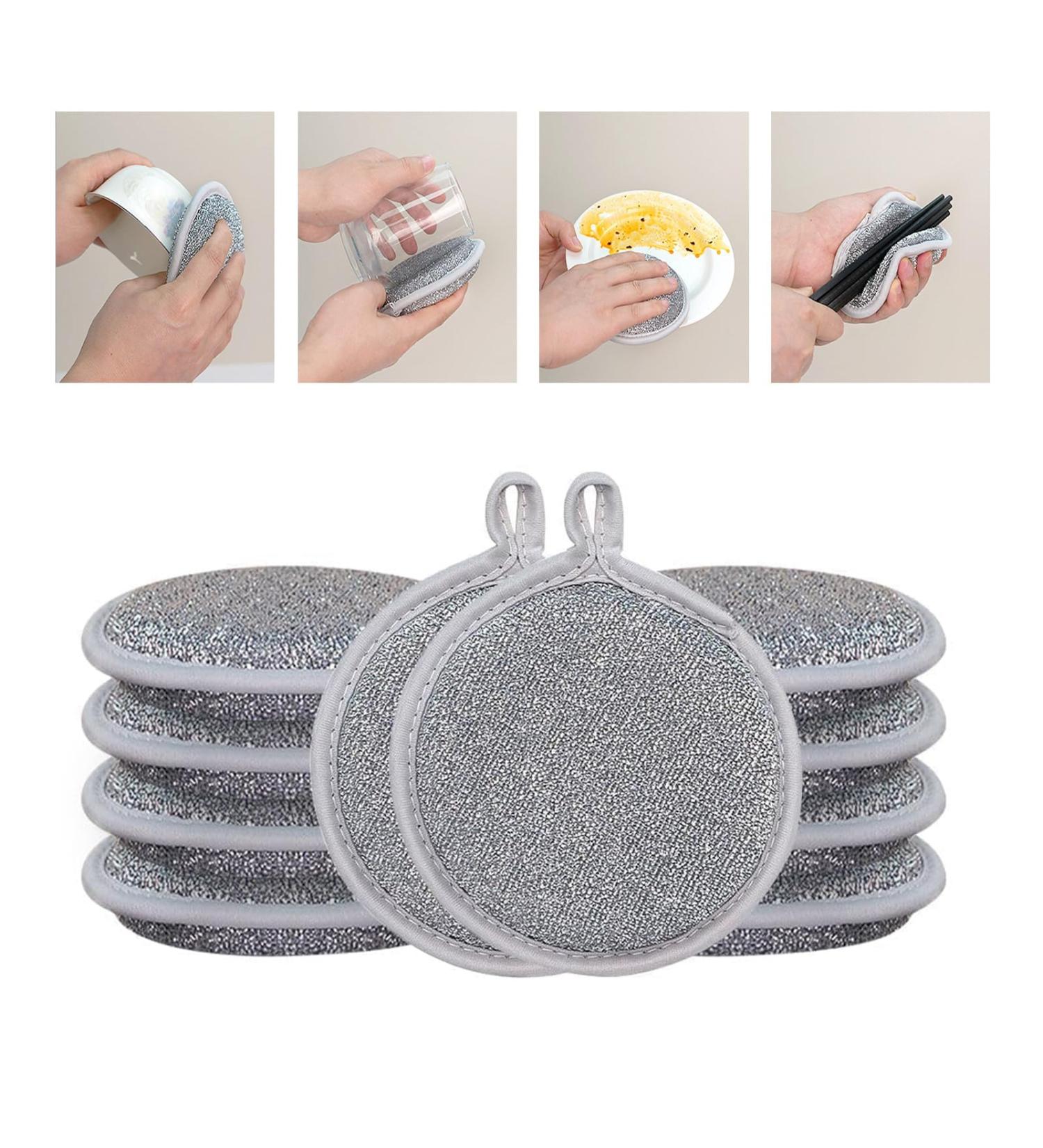 Multipurpose Wire Dishwashing Rags Non Scratch Wire Dishcloth Rag Kitchen Dish Cleaning Rags for Washing Dishes Kitchen Sinks Household Cleaning 10PCS - Buy Online on GoSupps.com