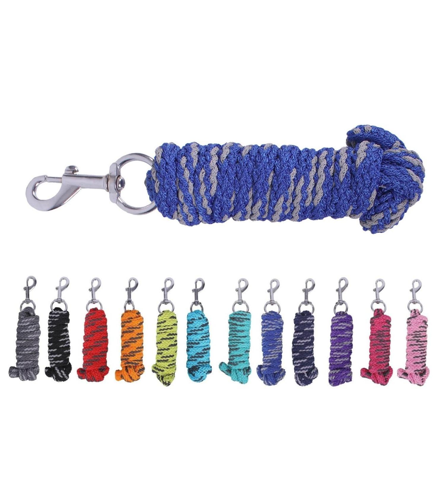 netproshop tie rope horse lead rope with snap hook 2 meters color: blue