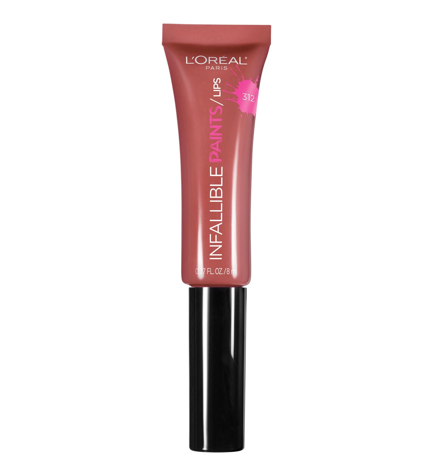 L'Or al Paris Infallible PAINTS/LIPS  Nude Star  0.27 fl. oz. 0.27 Fl Oz (Pack of 1) Nude Star