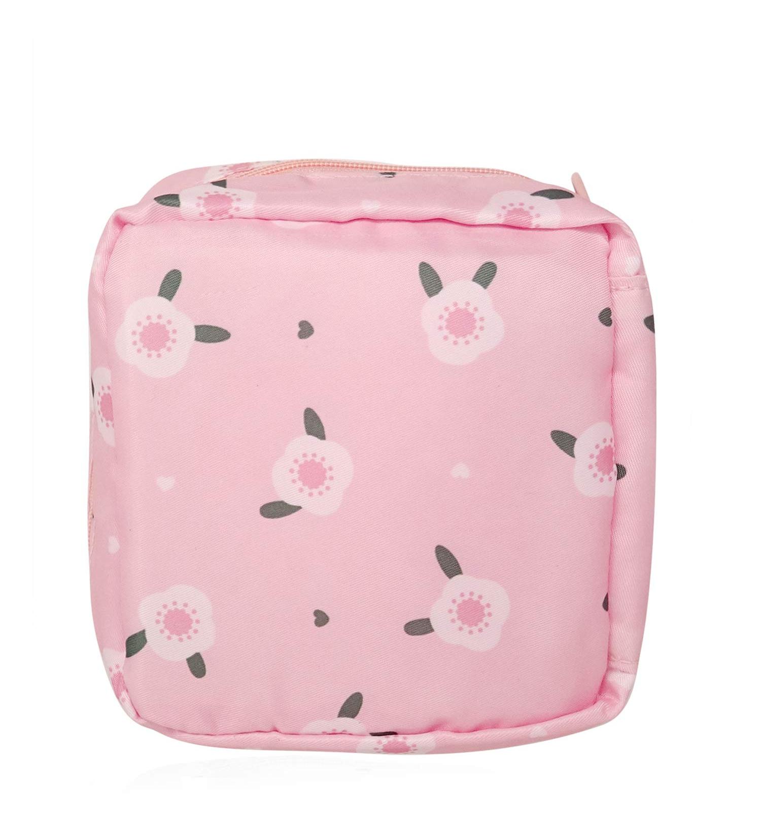 HONBAY Large Capacity Sanitary Napkin Bag | Cute Stylish Tampons Pouch and Nursing Pad Holder | Coin Purse Makeup Bag - Buy Online on GoSupps.com