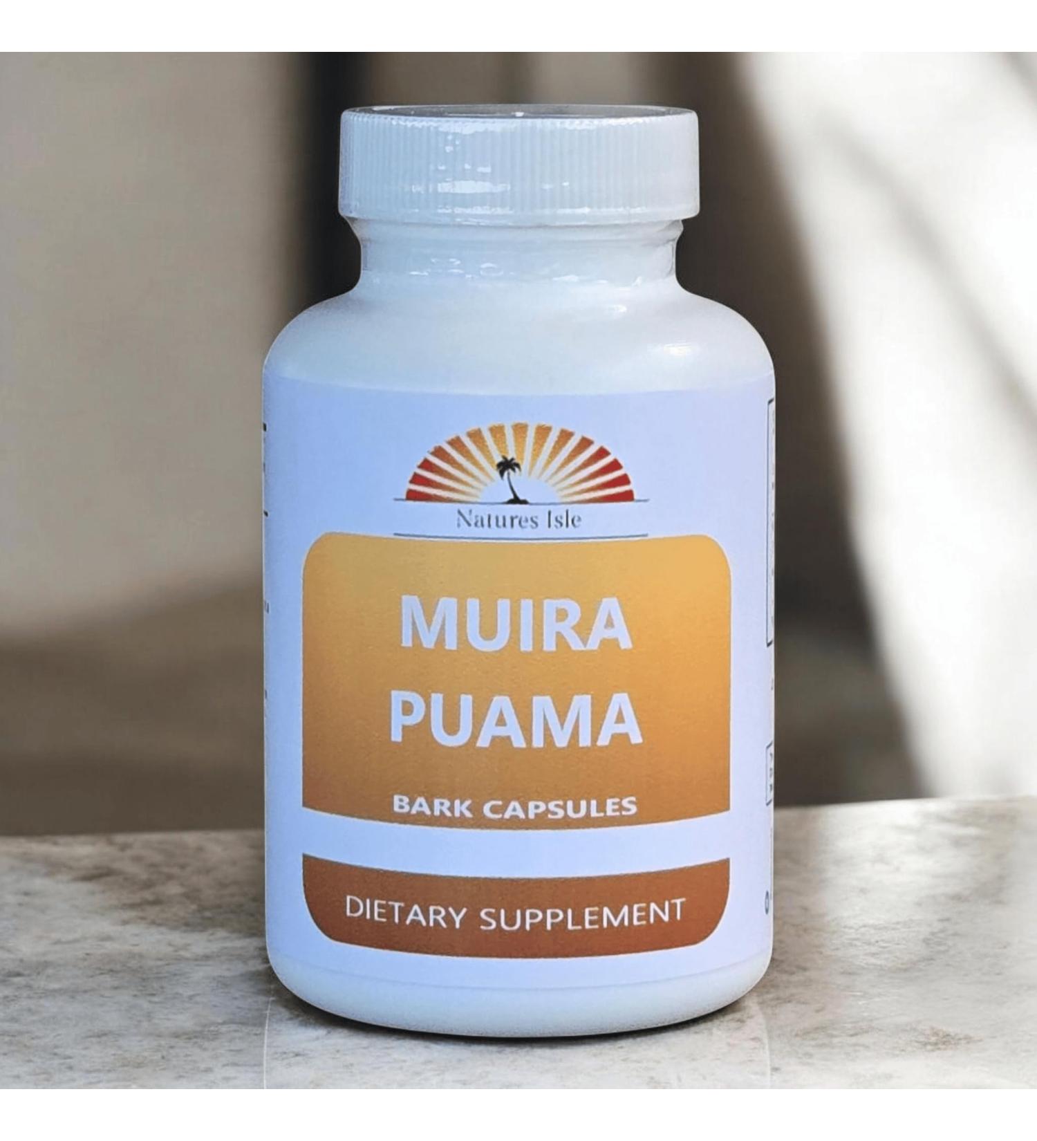 Muira Puama Bark Powder Capsules 500mg - 30