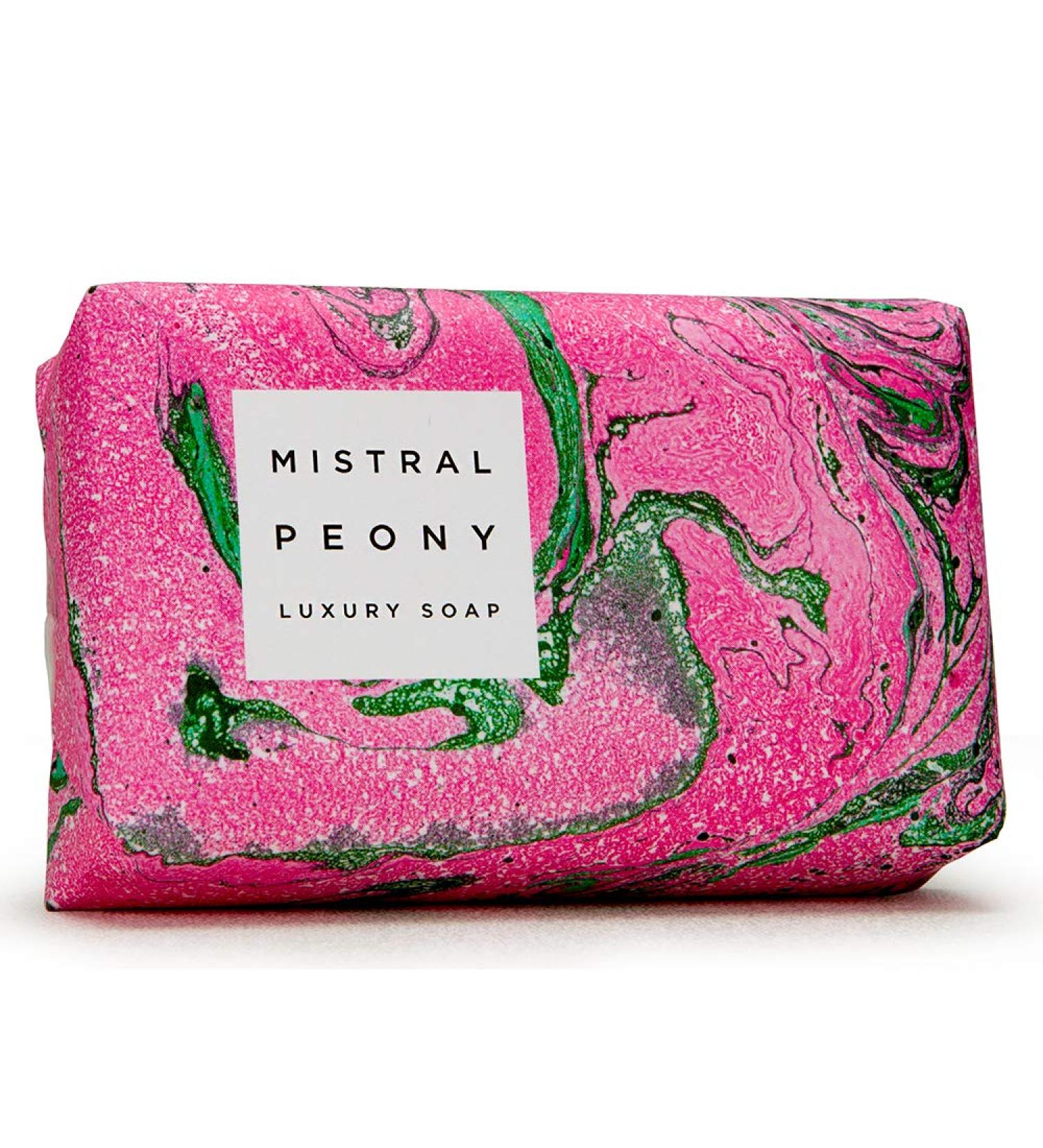 Mistral French 7 oz Bar Soap Marbles Peony Peony 2 Set