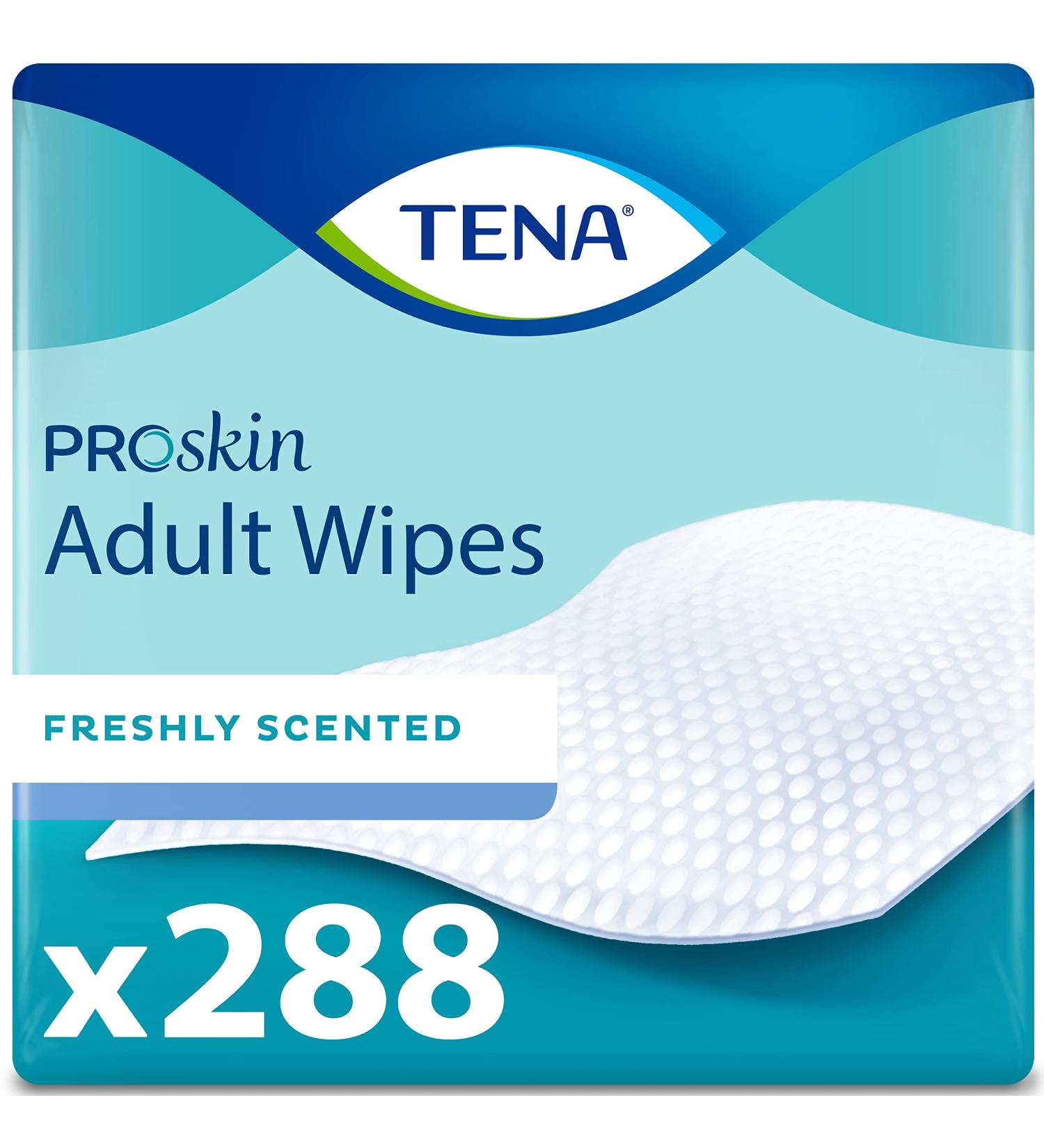 Tena Proskin Ultra Adult Wipes with Aloe Vera - 6 Packs of 48 (288 Count) - Buy Online on GoSupps.com