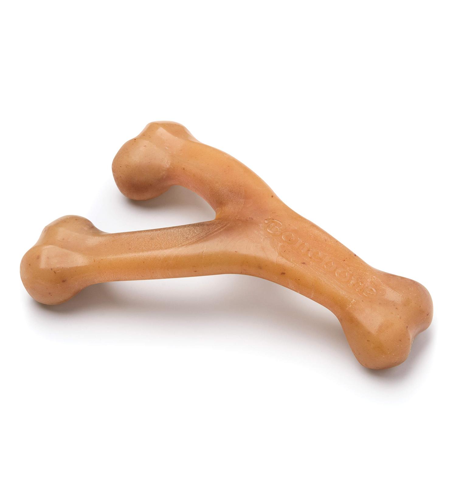 Benebone Wishbone Real Chicken Medium Dog Chew Toy | Durable & Ideal for Aggressive Chewers - International Shipping Available - Buy Online on GoSupps.com