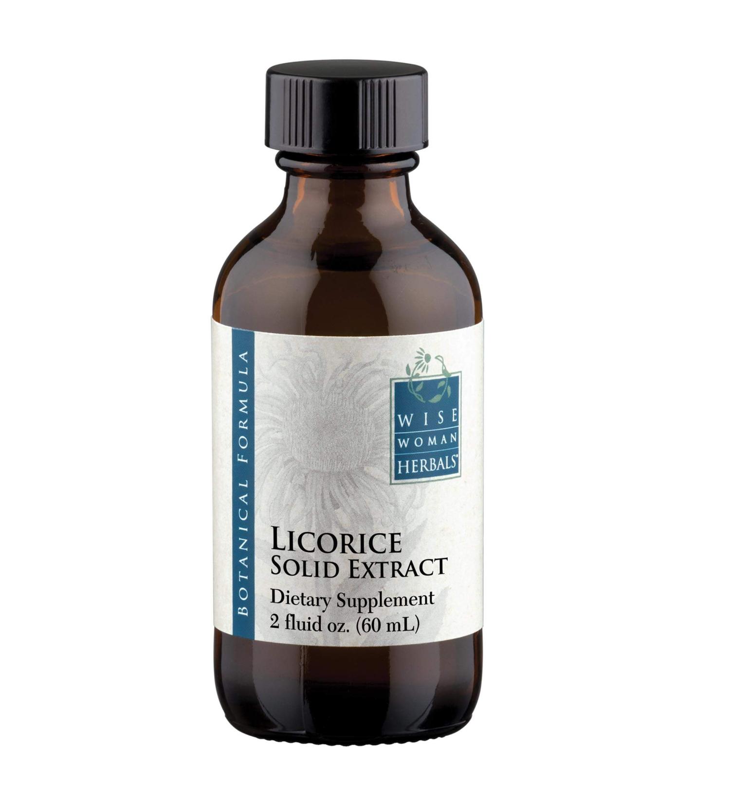 Wise Woman Herbals Licorice Root Extract Liquid 2 oz - Extra Strength 4:1 Extract - Alcohol-Free - Digestive and Immune System Support - Buy Online on GoSupps.com
