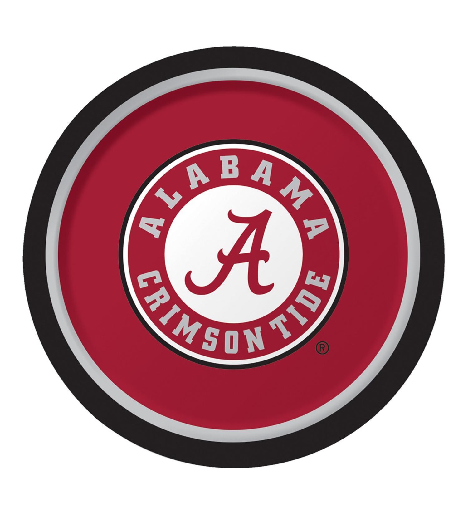 University of Alabama Dinner Paper Plates - 8 Count, Luncheon Napkin Included - Buy Online on GoSupps.com