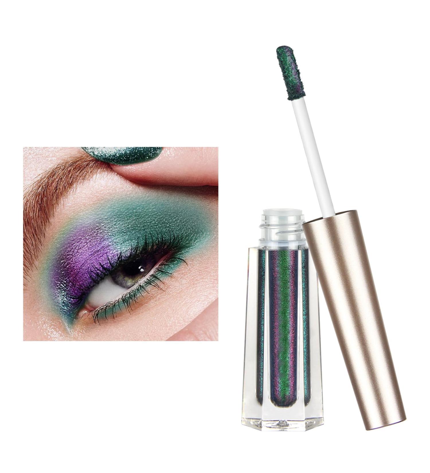 Glitter Eyeshadow Makeup Chameleon Eyeshadow Makeup | MultiChrome Glitter Eyeshadow Liquid Eyeshadow for Women Girls Woteg - Buy Online on GoSupps.com