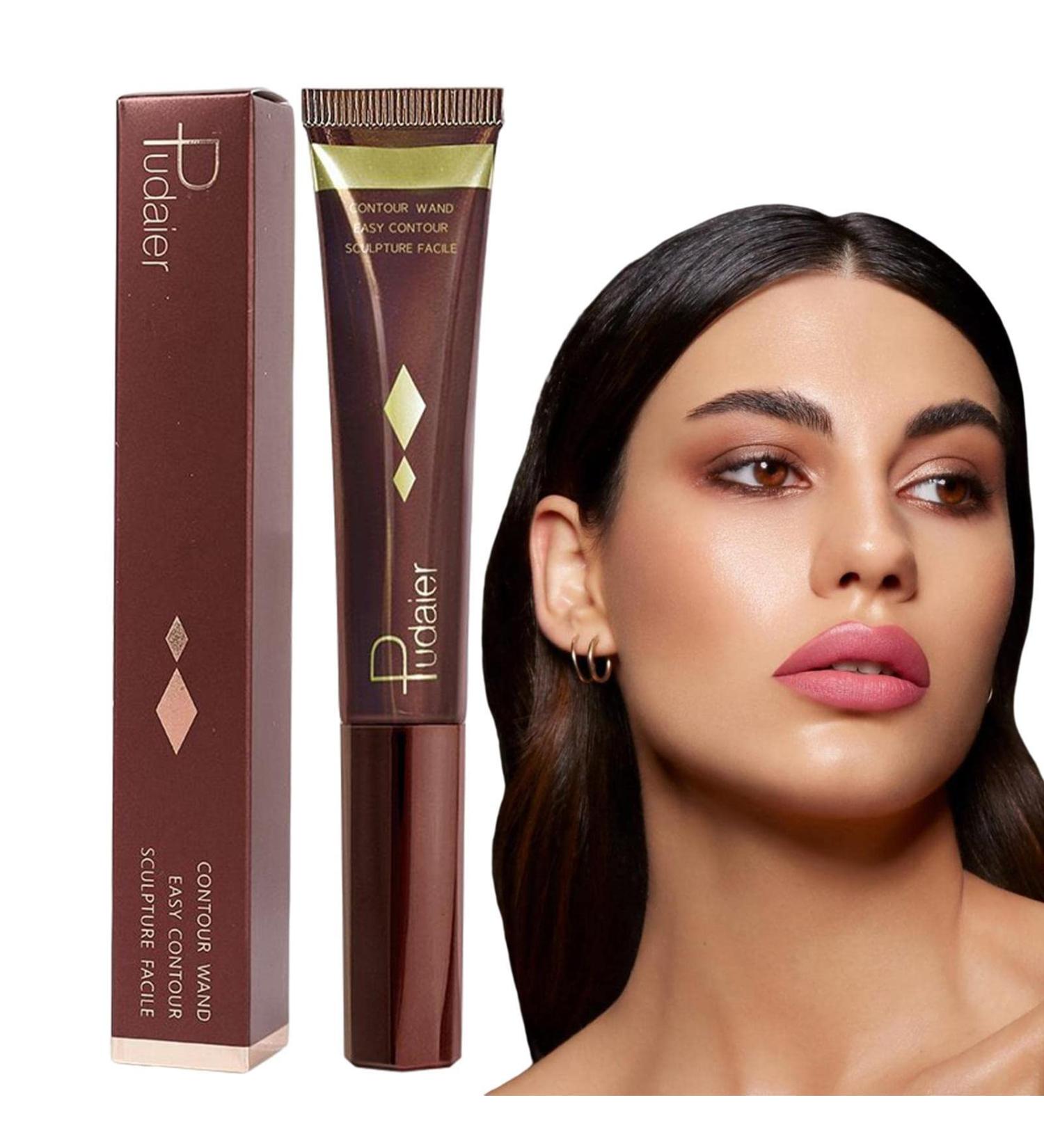 Liquid Contours Stick Smooth Creamy Liquid Face Concealer with Soft Cushion Applicator - Smooth Natural Matte Finish Super Silky Cream Contours Face Makeup Stick Shakven 01 - Buy Online on GoSupps.com