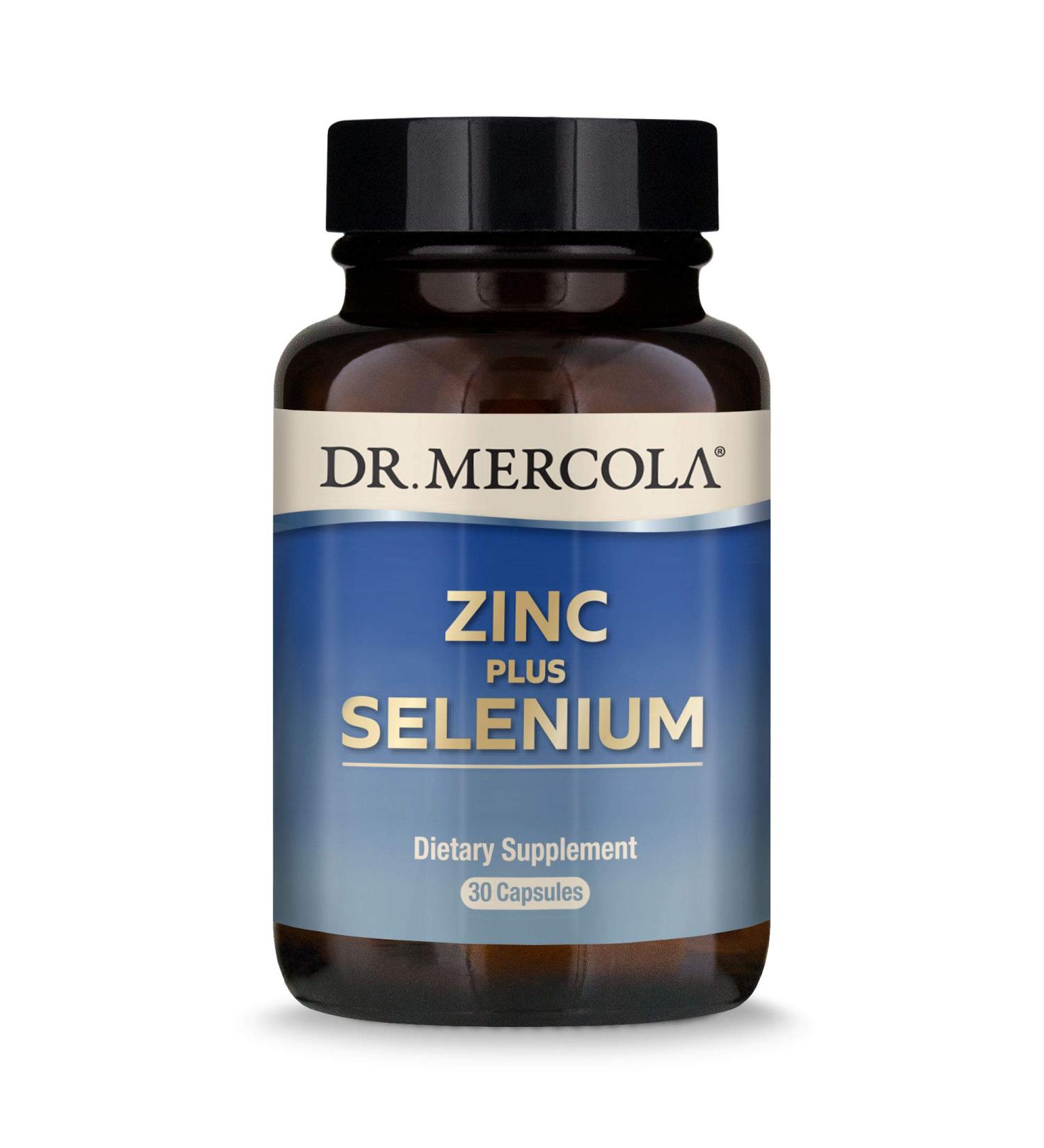 Dr. Mercola Zinc Plus Selenium - 30 Capsules for Immune Support - Buy Online on GoSupps.com