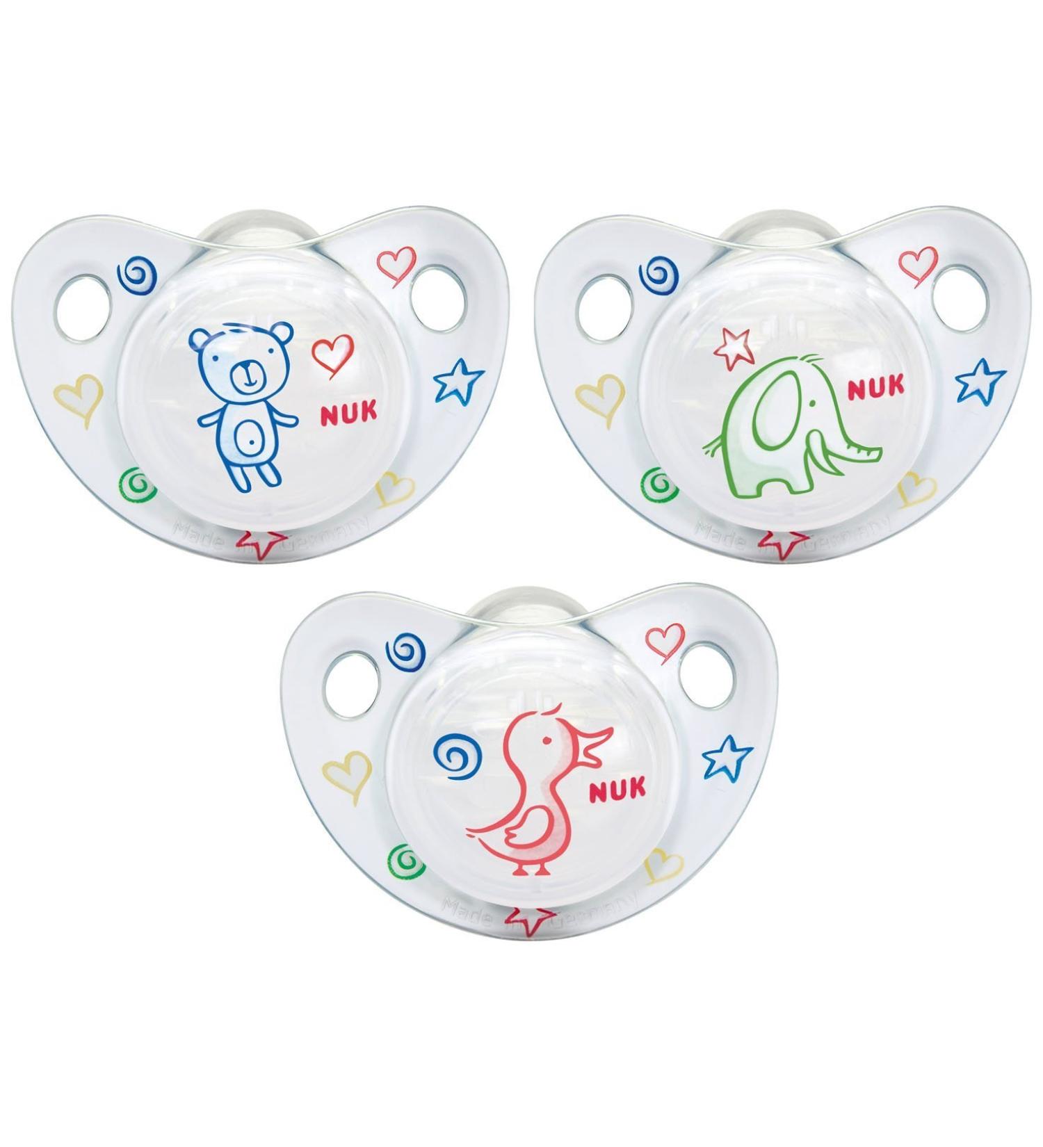 NUK 10176021 Silicone Pacifier with Air System Size 2 Trendline