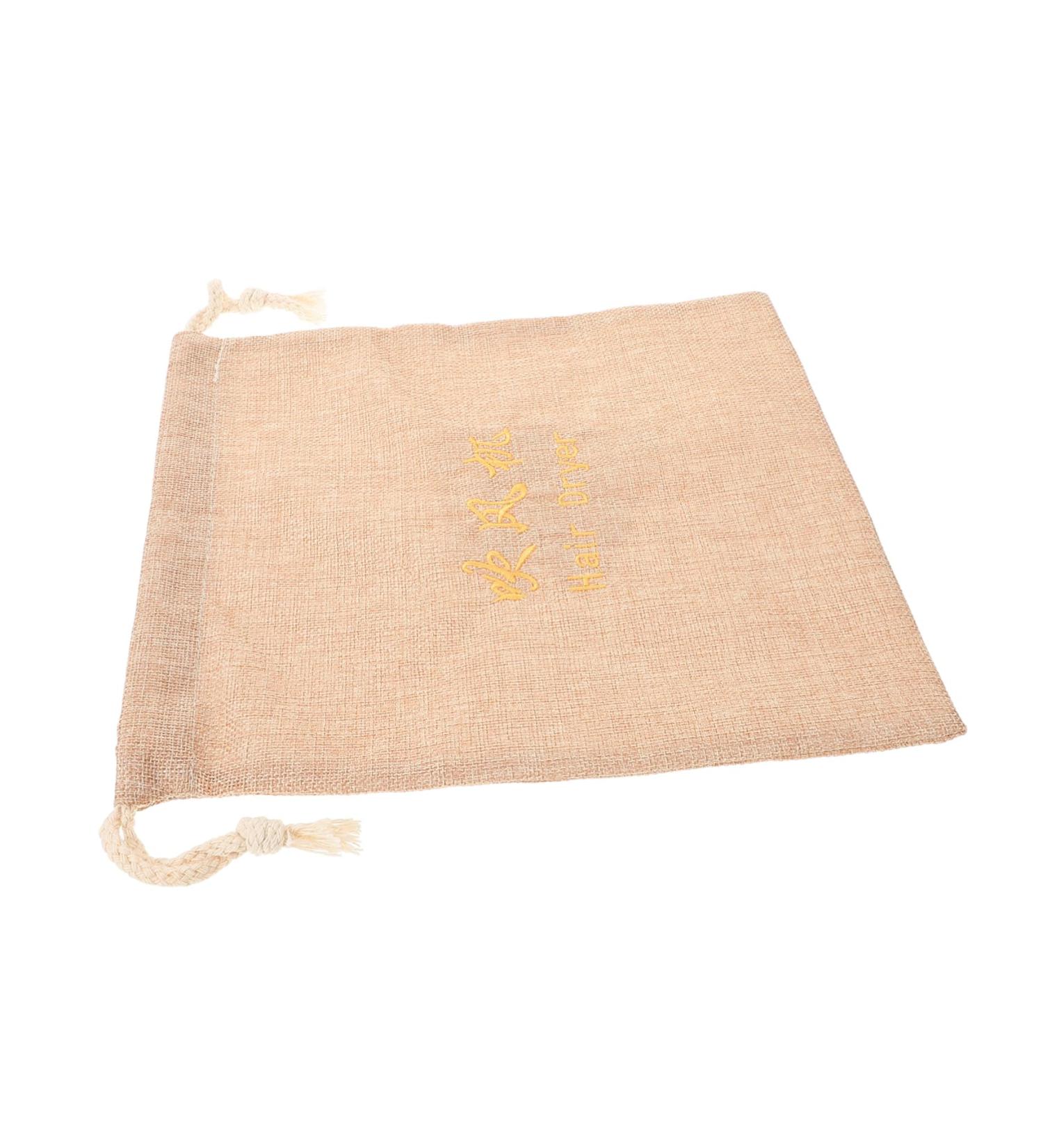 Baluue Hair Dryer Storage Bag Sports Bag Cotton Hair Dryer Bag Hair Bags for Hair Stuff Travel Bag Fabric 29.50X25.50X1.00CM Light Yellow - Buy Online on GoSupps.com