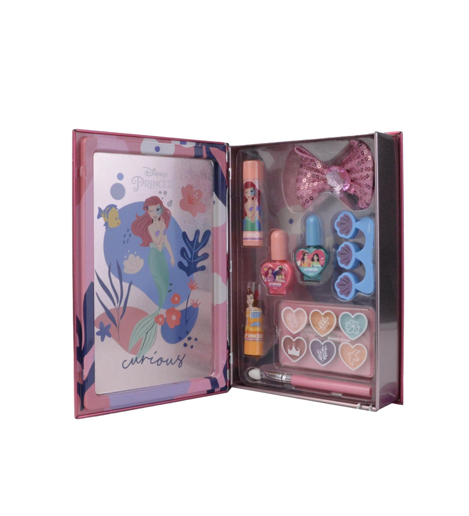 Lip Smacker Disney Princess Beauty Book Tin Magical Beauty Book Hiding Lipsticks Lip Glosses Shimmer Creams and Nail Polishes for your Kids' Princess Look Hair and Make-up Accessories Included - Buy Online on GoSupps.com