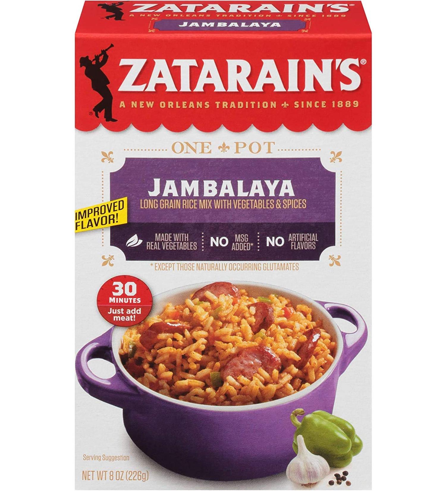 Zatarain's New Orleans Style Mixes, Jambalaya, 8 oz (Pack of 4)