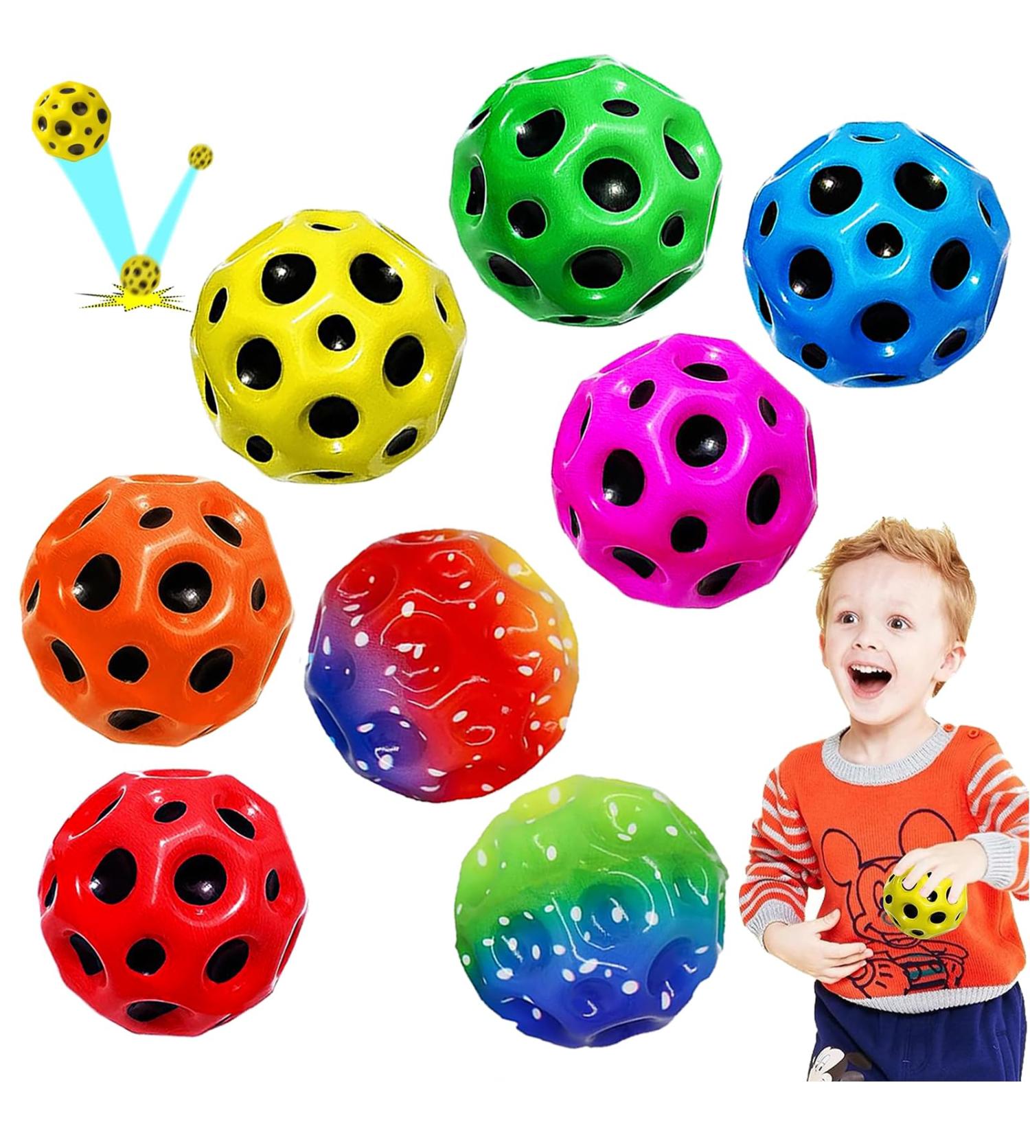 MQVXT 8-Piece Astro Jump Balls Set High Jumping Rubber Bouncing Balls in 8 Colors | Perfect Gifts for Kids & Parties - Buy Online on GoSupps.com