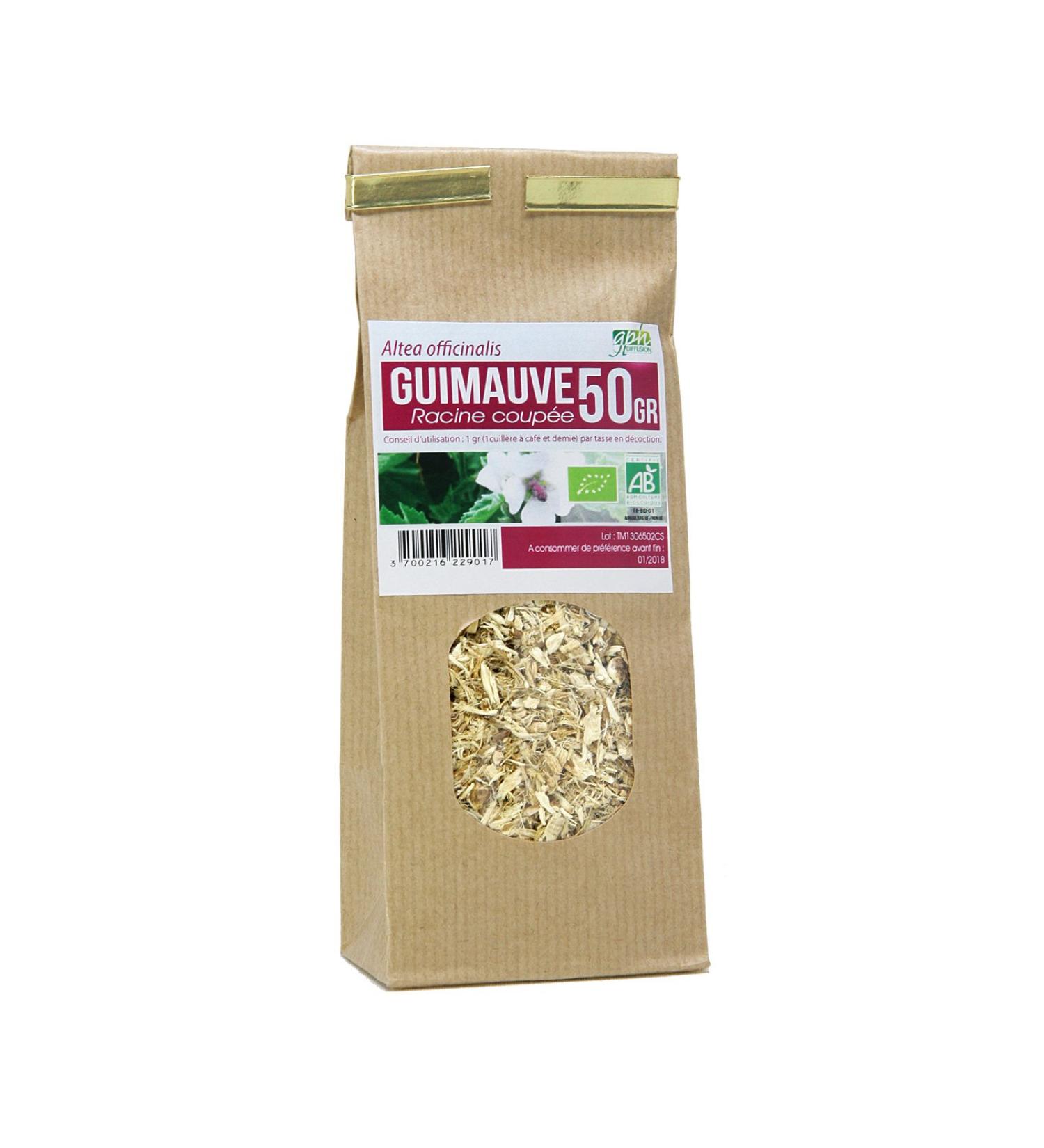 Organic Marshmallow Root Herbal Tea (Altea Officinalis) - 50 g - Buy Online on GoSupps.com