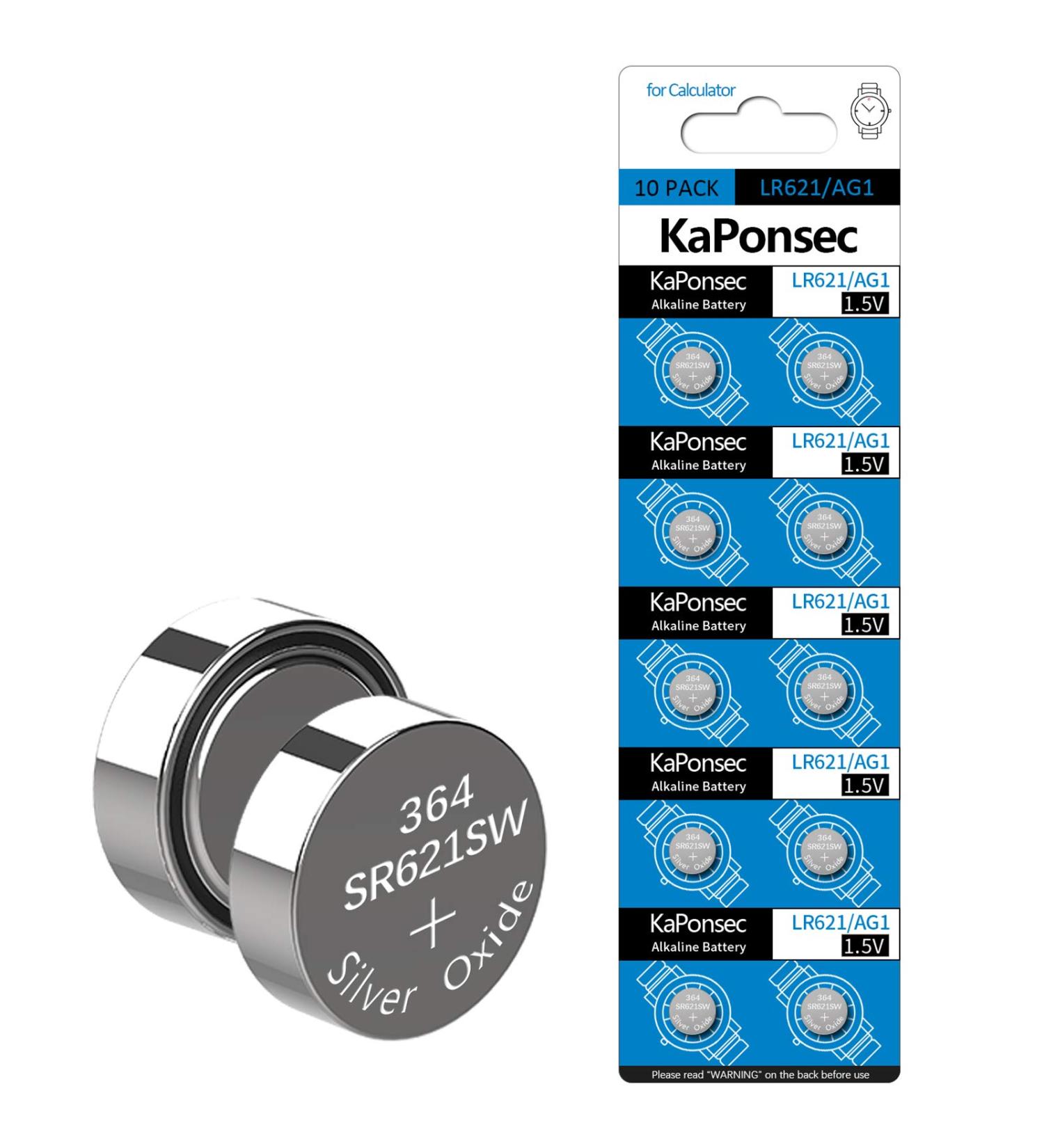 Buy 10 Pack SR621SW 364 363 LR621 164 AG1 1.5V Button Cell Watch Batteries - International Shipping Available - Buy Online on GoSupps.com