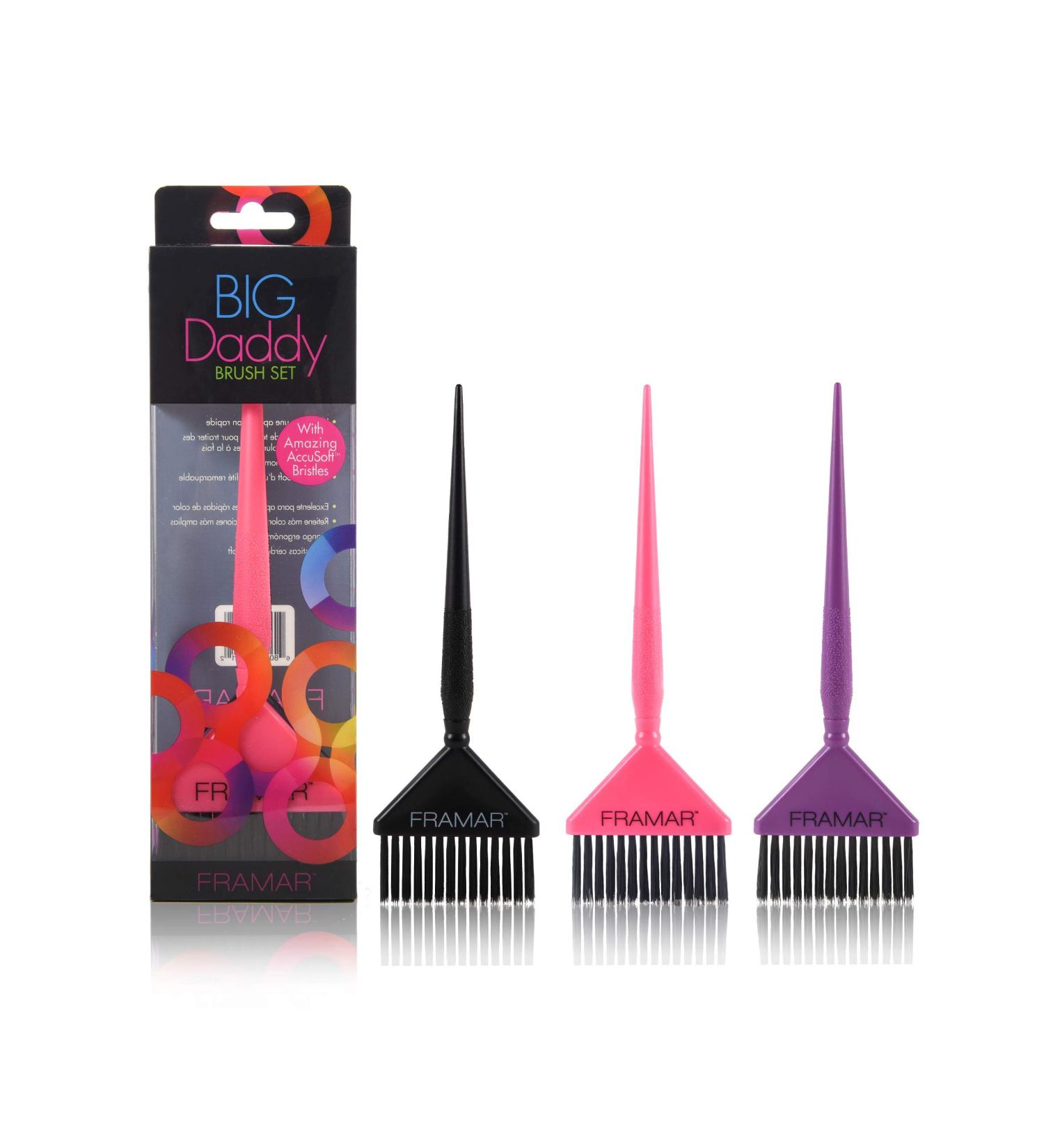 FRAMAR Big Daddy Brush Set - 3 Brushes, 40g, Purple | 1 Count - Buy Online on GoSupps.com
