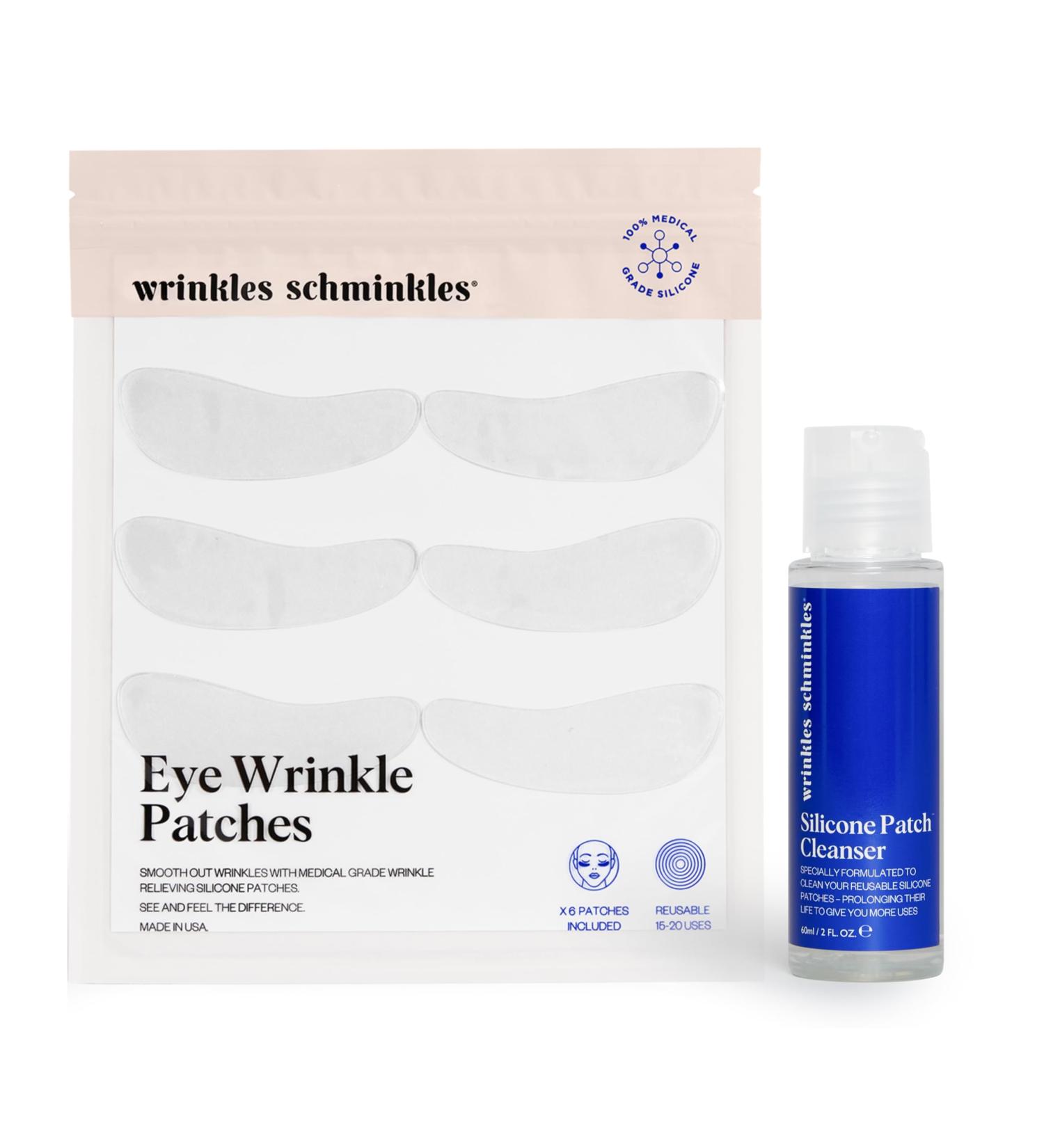 Wrinkles Schminkles Under Eye Wrinkle Starter Pack - Reusable Patches & Cleanser for Smoother Eyes | Shop Internationally - Buy Online on GoSupps.com