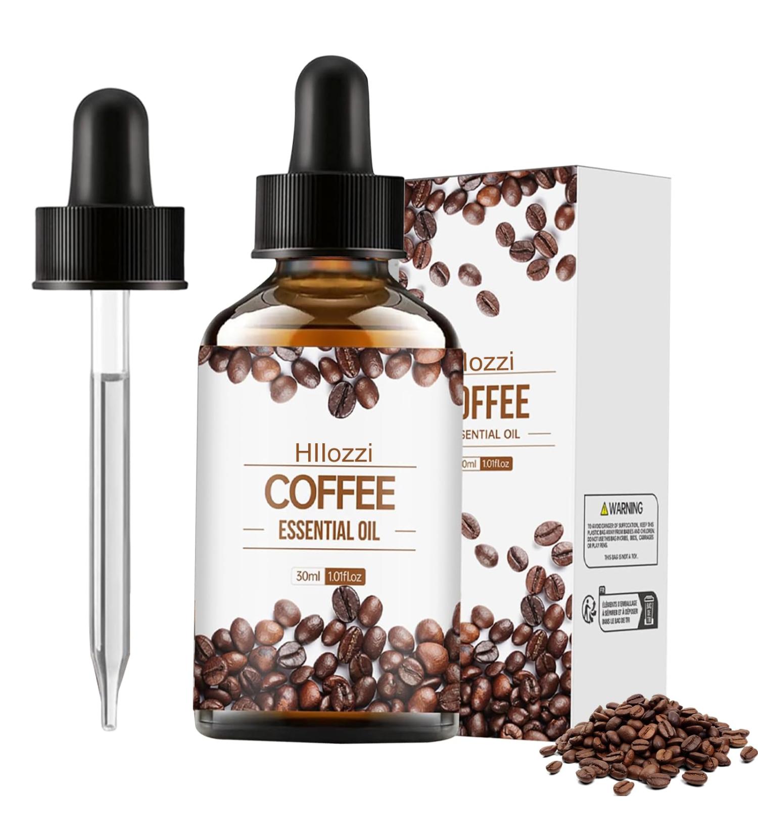 Znnhnn Coffee oil Coffee oil against wrinkles Pure essential coffee oil for aromatherapy Coffee oil cosmetics for skin and hair care Moisturizing rejuvenating and firming oil 30 ml - Buy Online on GoSupps.com