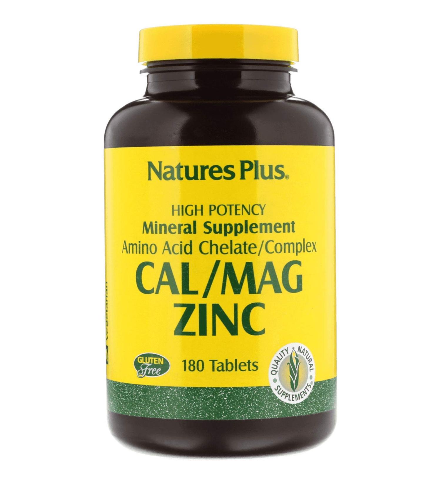 Nature's Plus Cal/Mag Zinc 180 Tablets