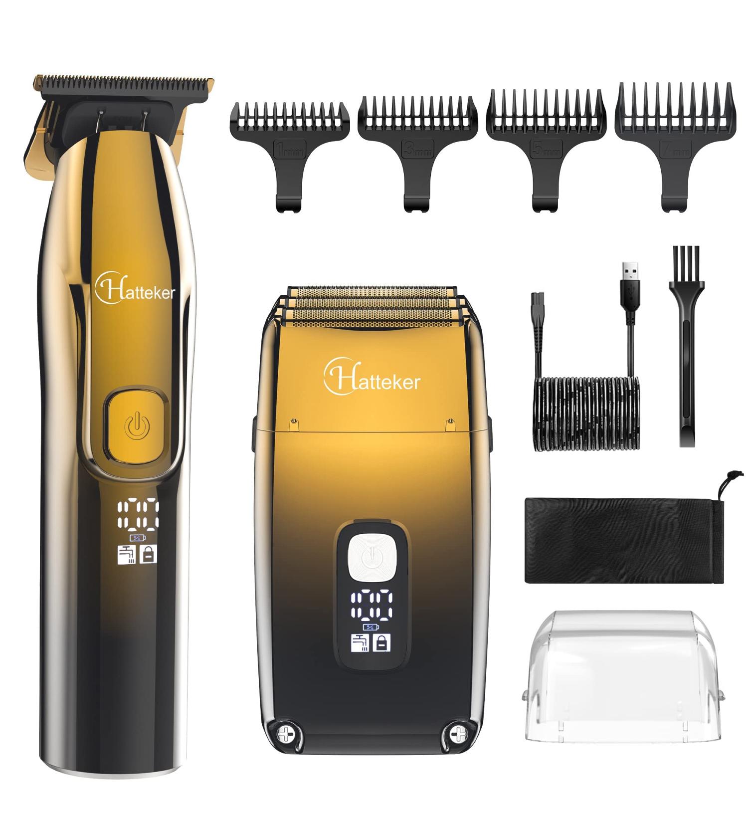 Hatteker Bald Head Electric Shaver with Precision Trimmer - Waterproof Cordless Razor for Men - Buy Online on GoSupps.com
