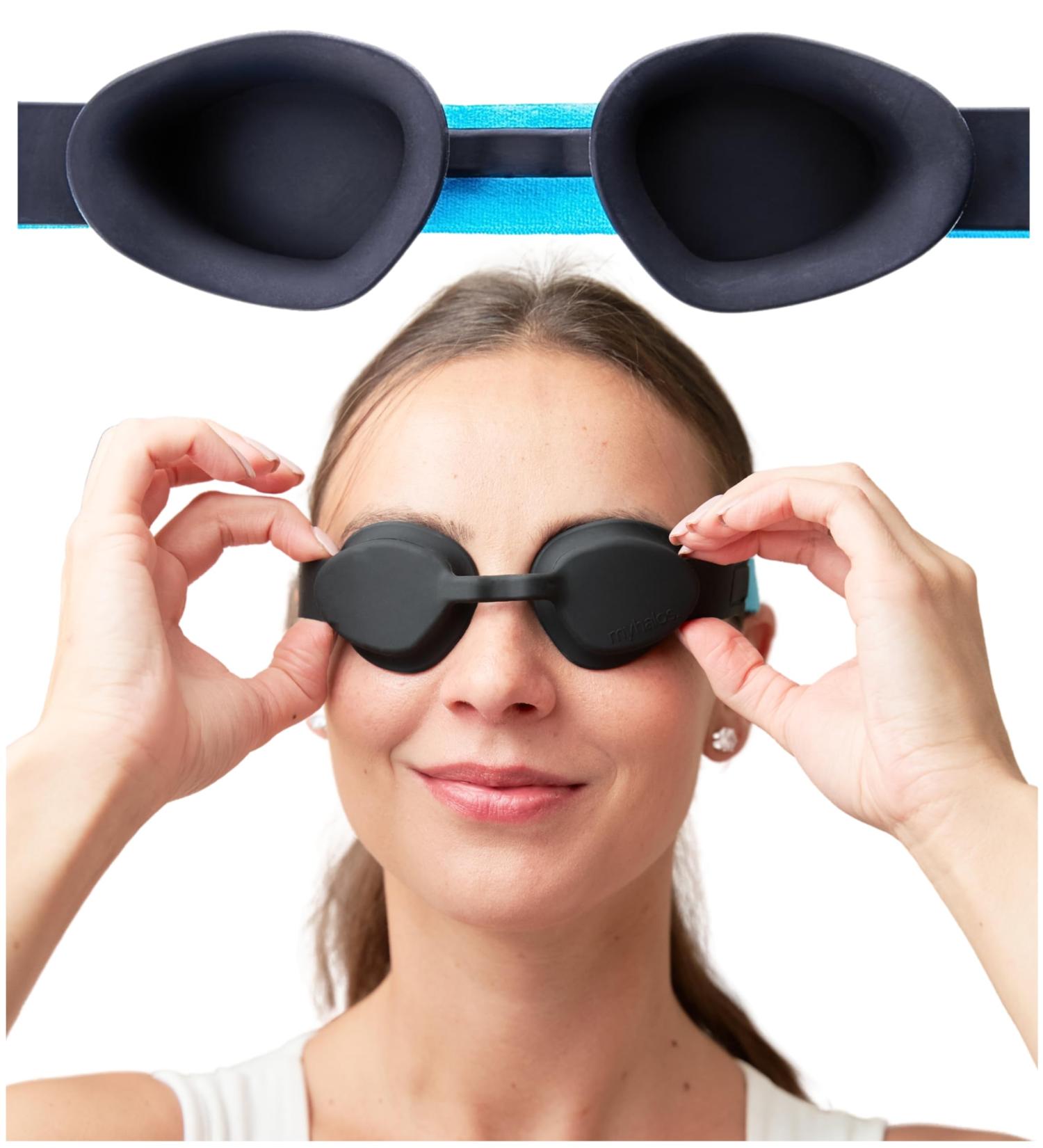 MyHalos Moisture Chamber Glasses & Sleep Mask for Dry Eyes | Reusable Hydrating Moisture Goggles | Patent Pending Solution - Buy Online on GoSupps.com