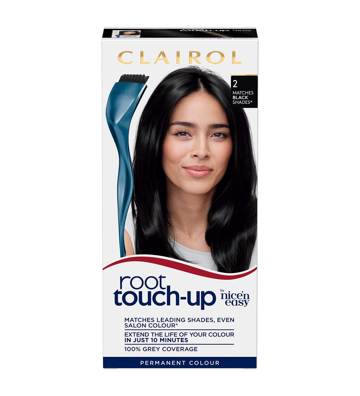 Clairol Nice'n Easy Root Touch-Up Permanent 2 Black Hair Dye - Single Pack - Buy Online on GoSupps.com