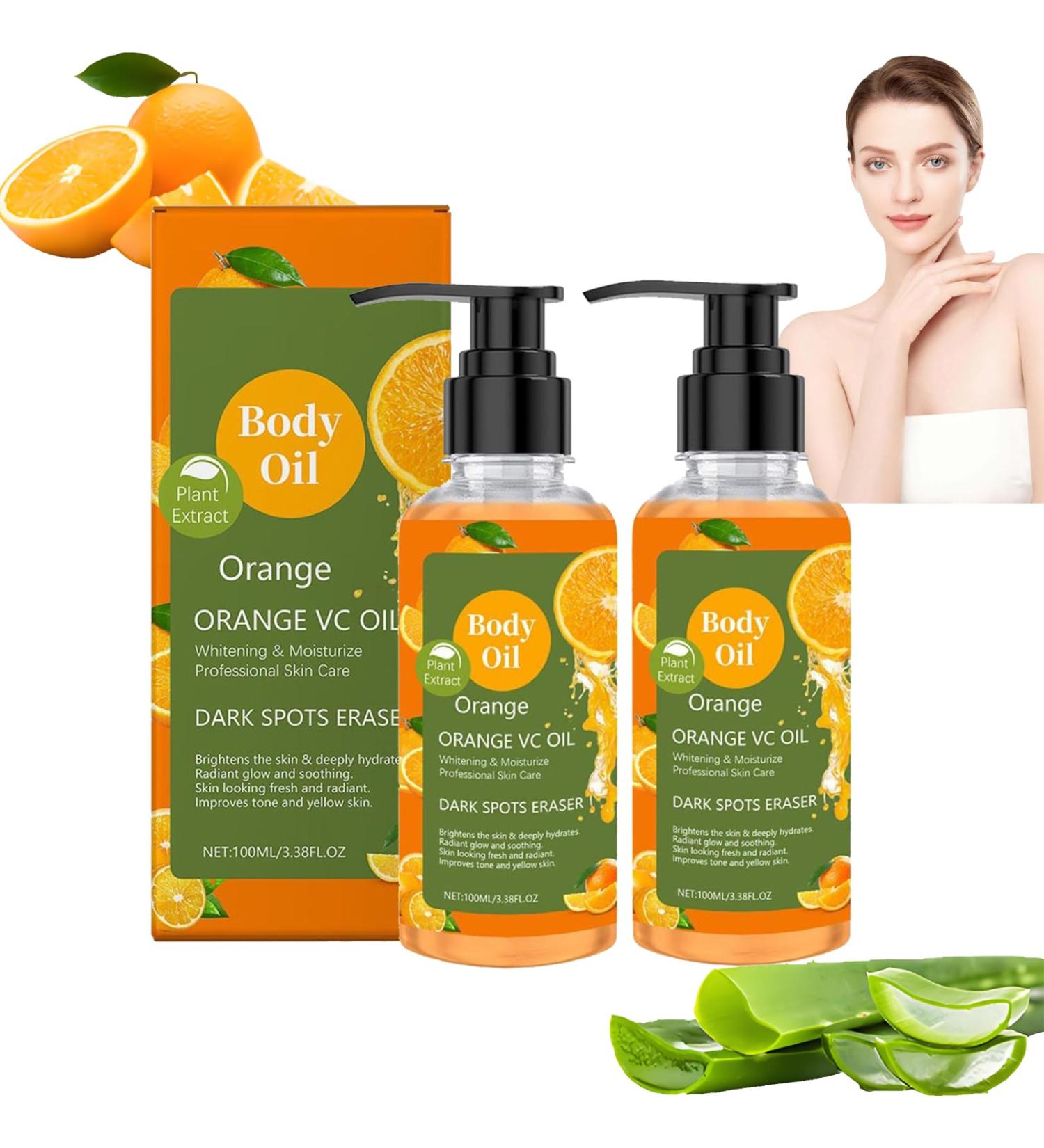 Vitamin C Massage Oil Hyaluronic Acid Brightening Moisturizing Essential Oil For Body With Serum To Moisturize Skin Prevent Aging And Repair Use (2) - Buy Online on GoSupps.com