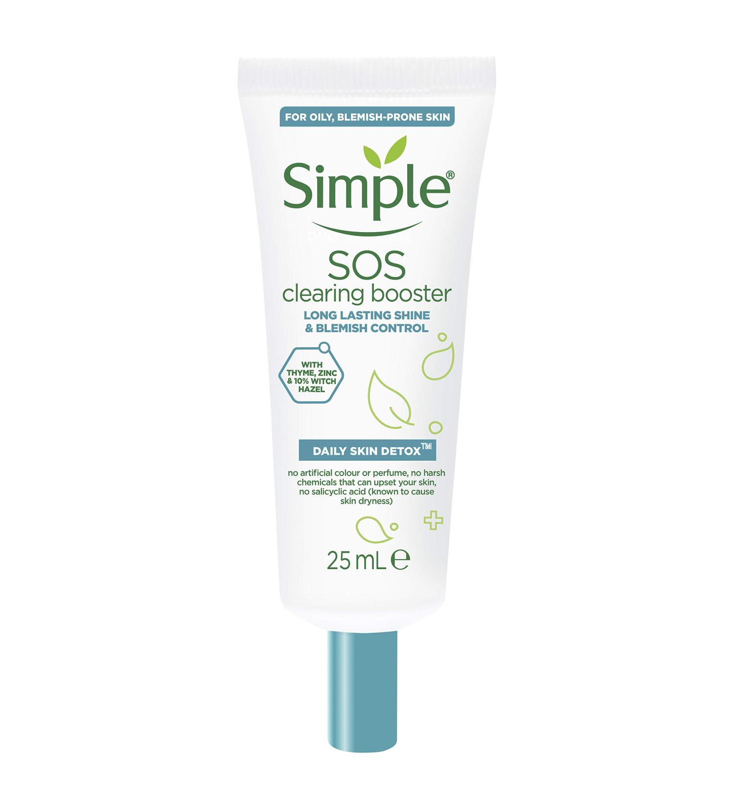 Simple Daily Skin Detox Spot Cream & Moisturiser SOS Clearing Booster 8x25 ml - Buy Online on GoSupps.com