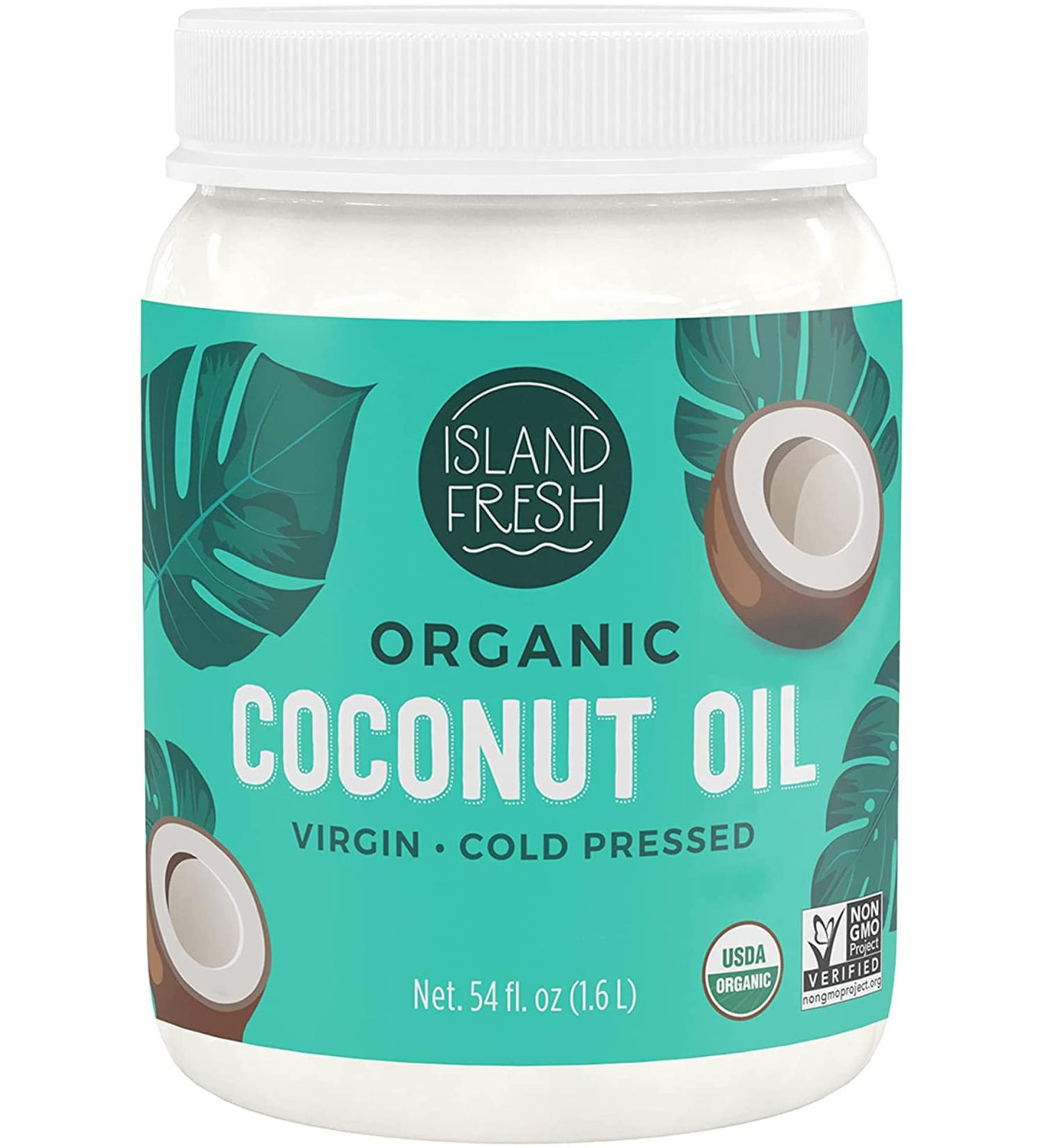 Island Fresh Organic Virgin Coconut Oil 54 oz - Packaging May Vary - Buy Online on GoSupps.com