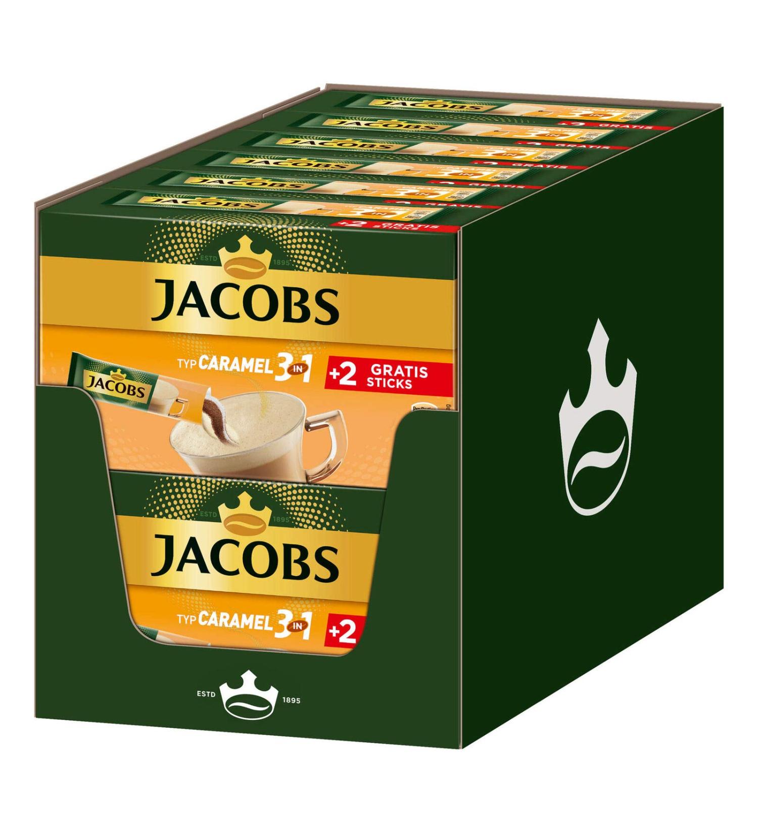 Buy Jacobs Coffee Specialties 3 in 1 Caramel - 144 Sticks Instant Coffee | 12 x 10+2 Drinks - International Shipping Available - Buy Online on GoSupps.com