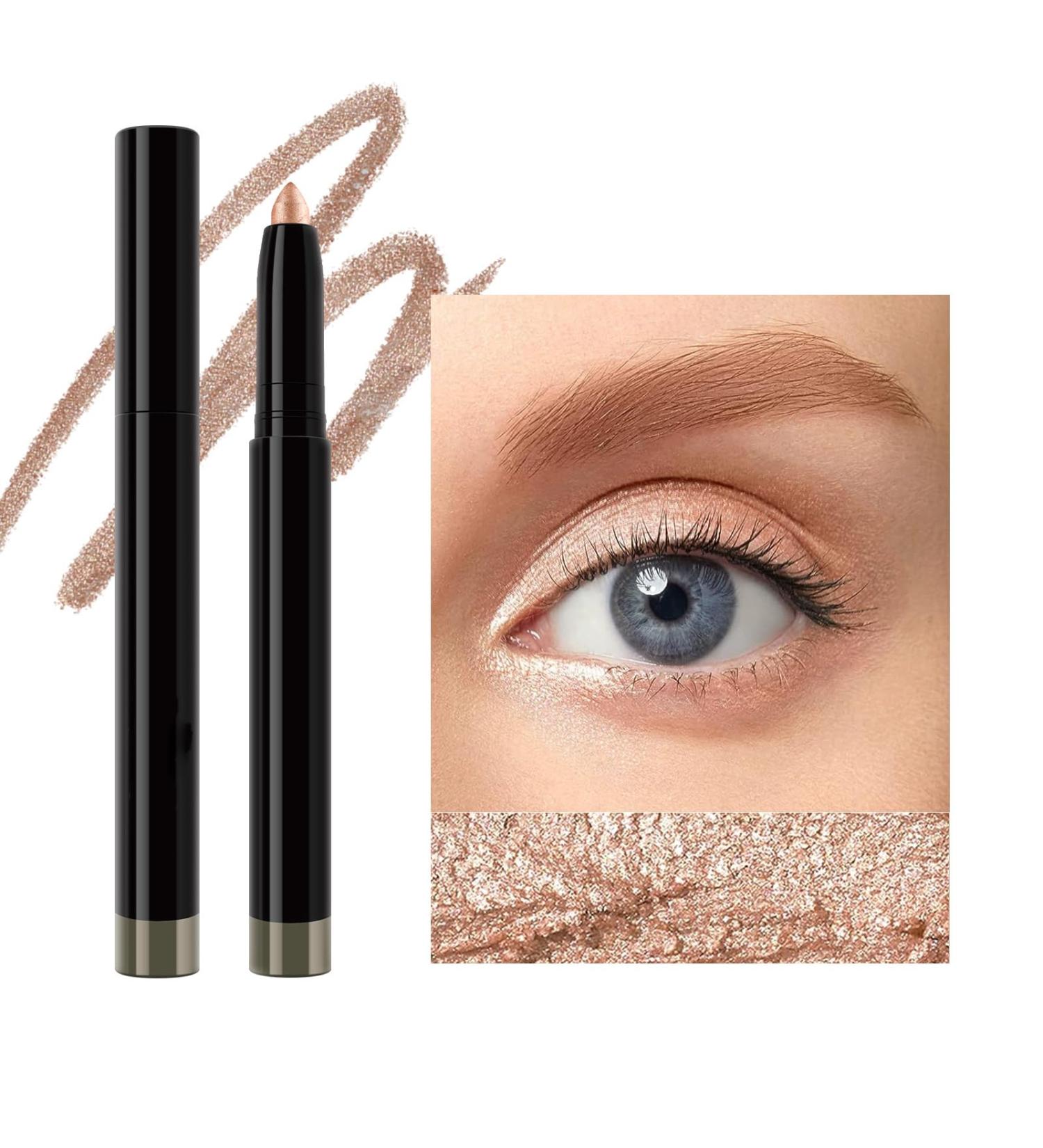Pearlescent Eyeshadow Stick Eyeliner Long Lasting Glow Stick Highlighter Contour Makeup Stick (2) - Buy Online on GoSupps.com