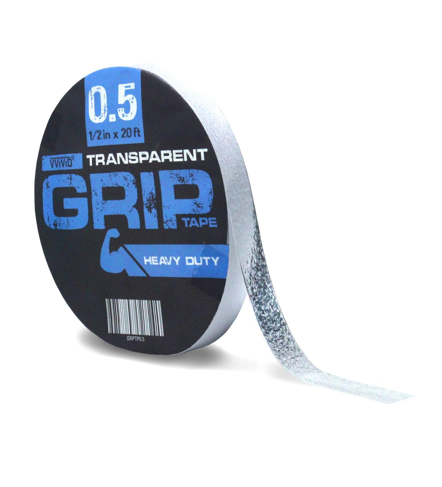 VViViD Clear Anti-Sliding Vinyl Tape .5 Inches x 20ft Roll for Interior & Exterior Use (1) - Buy Online on GoSupps.com