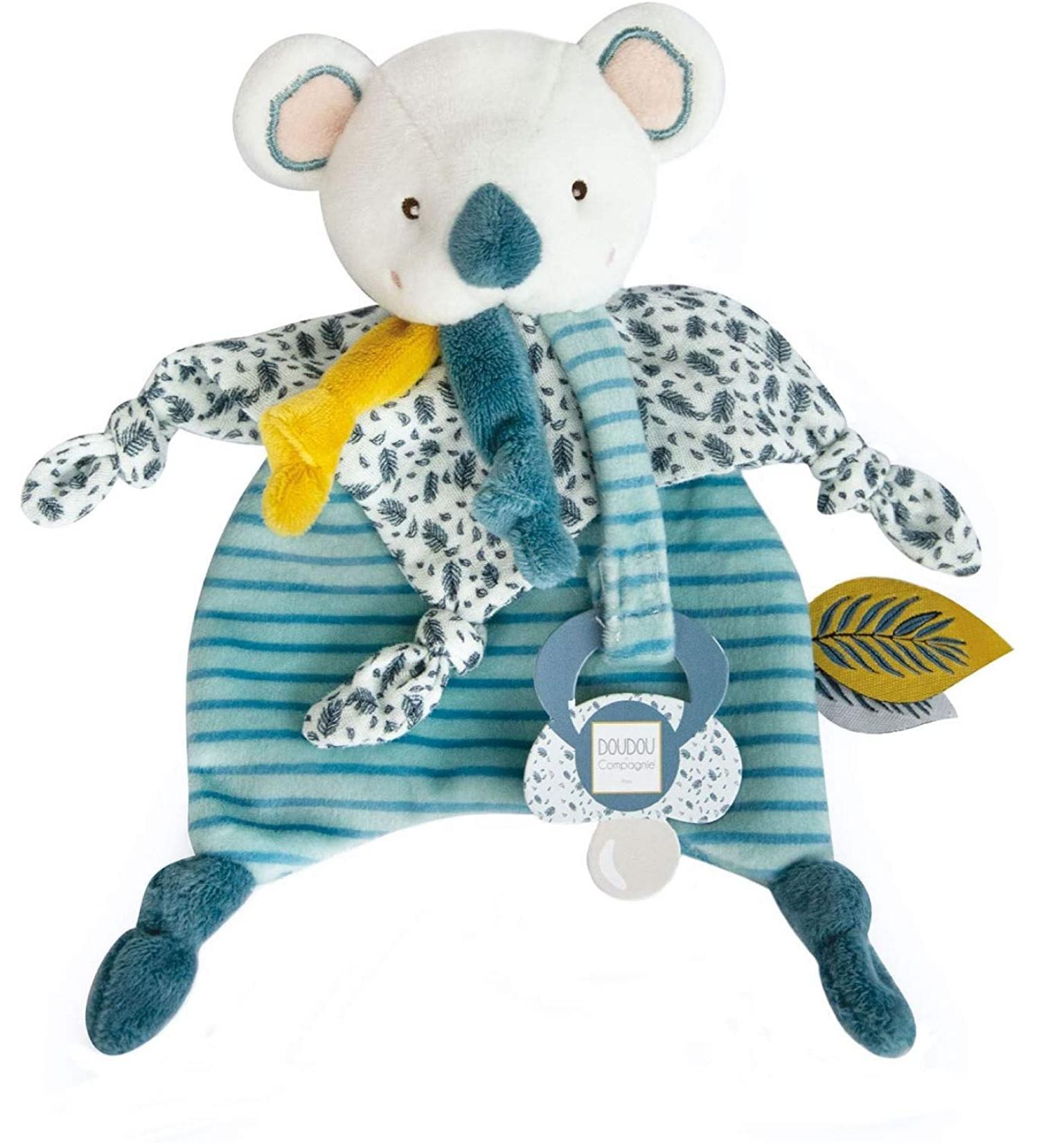 Doudou et Compagnie Yoca le Koala Doudou Pacifier Clip - White Pacifier Chain DC3665 | International Shipping - Buy Online on GoSupps.com