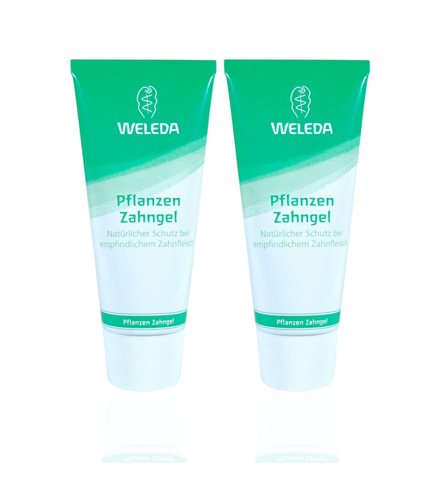 Pack of 2 tubes of Weleda herbal toothpaste, 75 ml