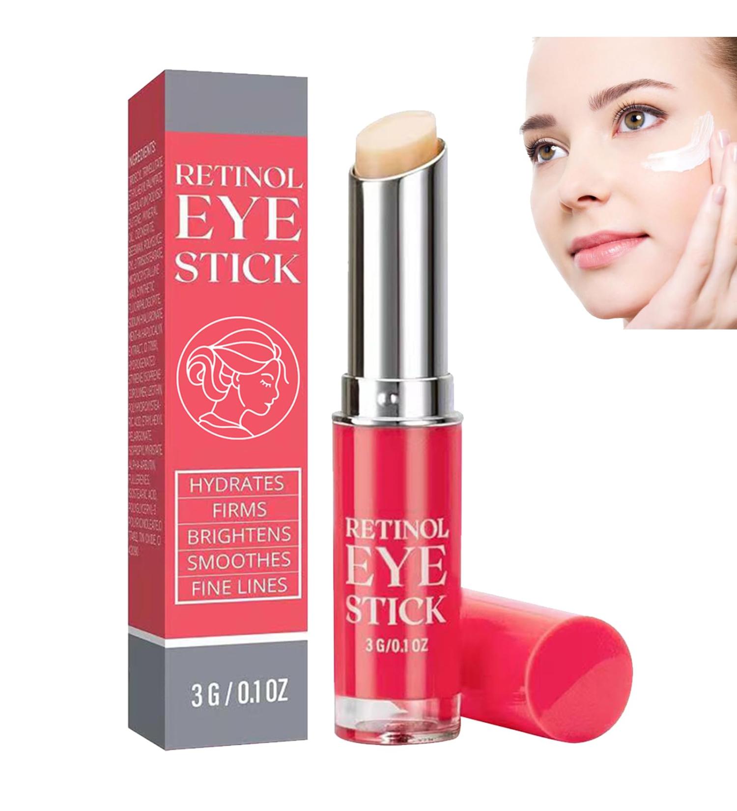 Retinol Eye Stick for Dark Circles Reduces Fine Lines and Dark Circles Under Eye Cream Eye Balm Stick for Women Retinol Eye Stick Eye Cream for Puffiness - Buy Online on GoSupps.com