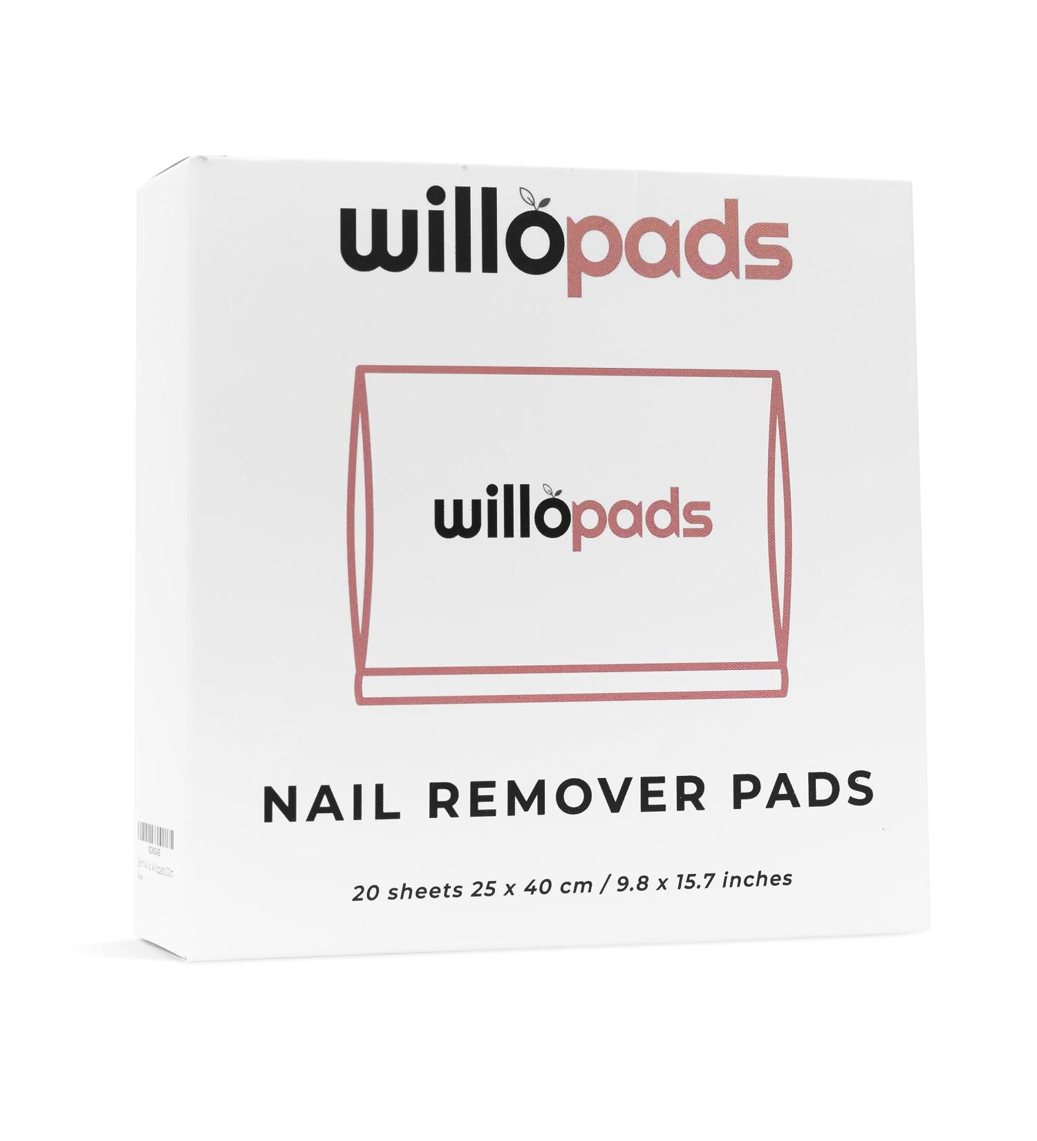 Willopad Refills for Willowash Acrylic Nail Remover - 20 Count | International Shipping Available - Buy Online on GoSupps.com