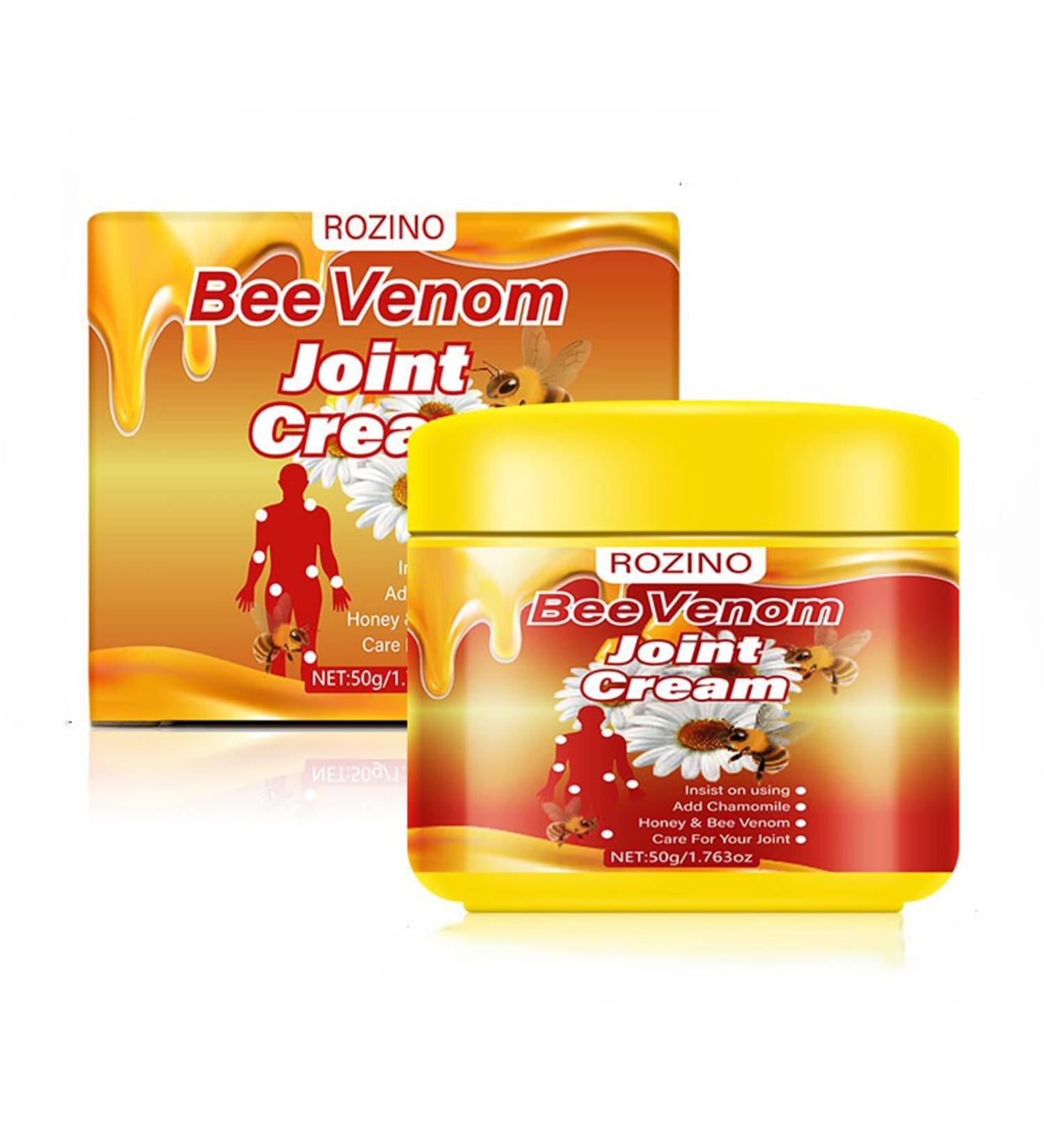Bee Venom Joint Cream - Natural Soothing Relief with Turmeric & Aloe Fast-Absorbing Non-Greasy Formula for Joint & Skin Care (1.763OZ) 1.763 Ounce