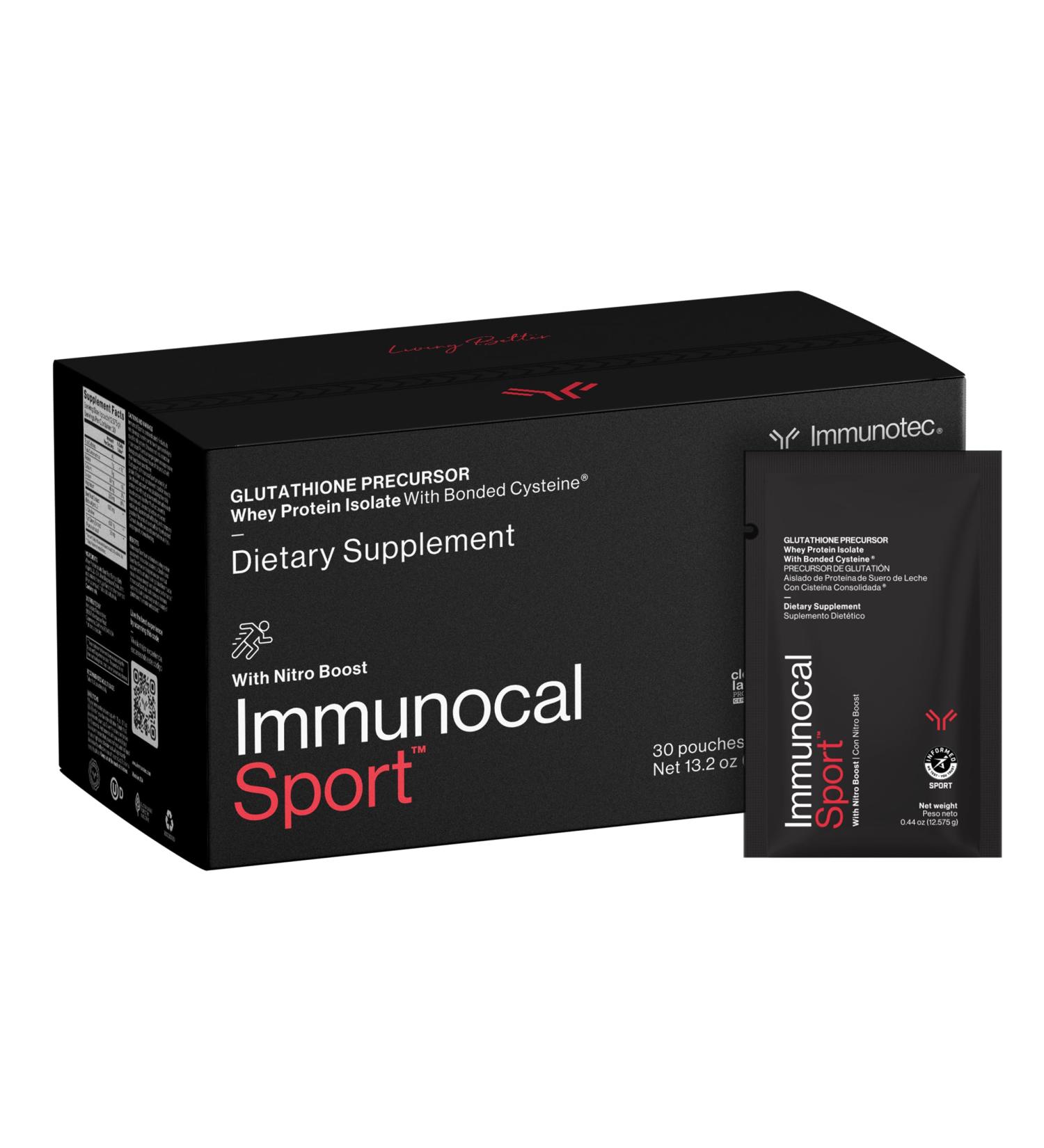 Immunocal Sport Whey Protein Isolate | Fast Absorbing BCAA Muscle Recovery & Energy | Fat-Free Sugar-Free Lactose-Free | 30 Servings | Shop Internationally - Buy Online on GoSupps.com