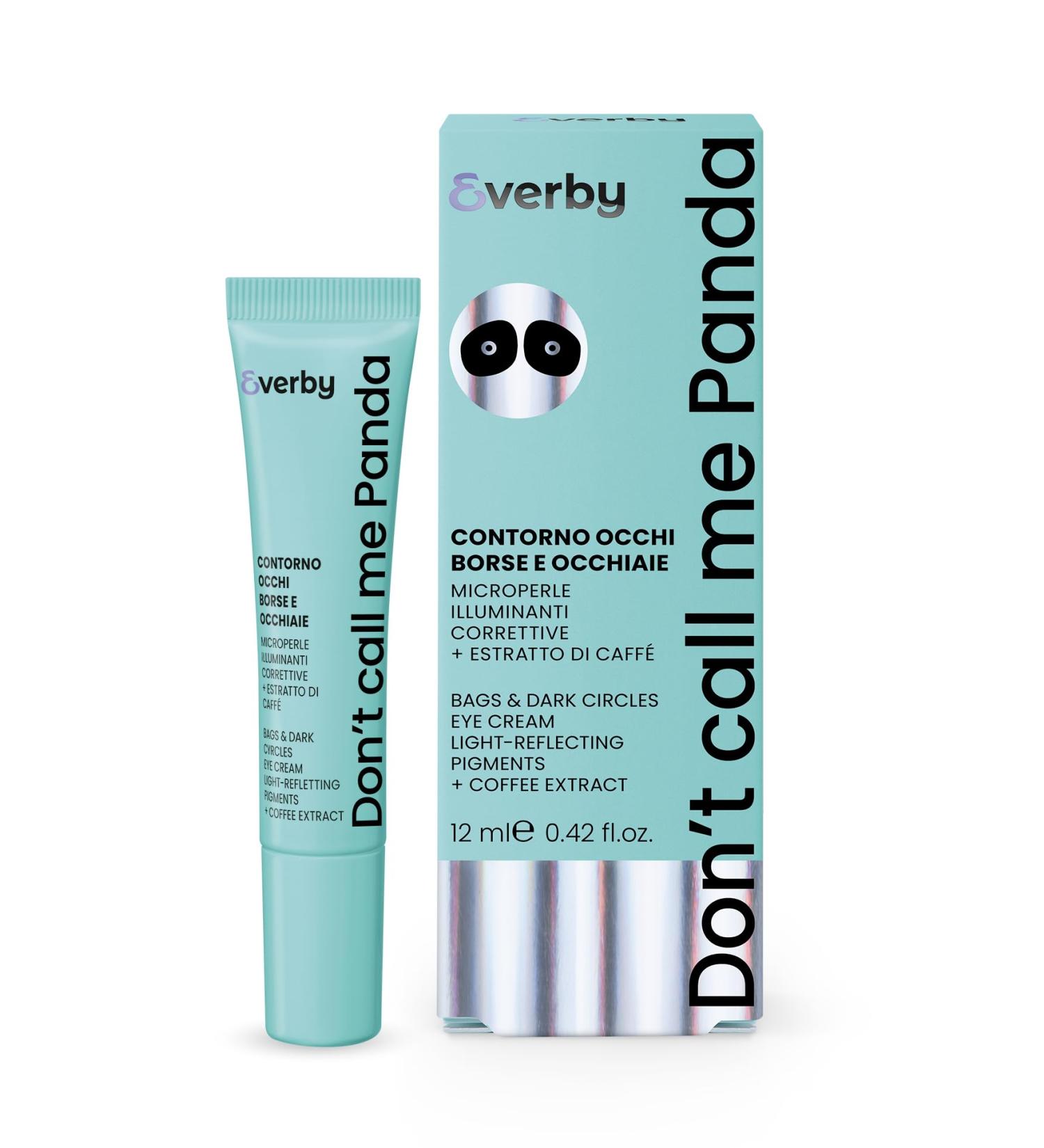 EVERBY Don't Call Me Panda - Eye Contour Bags and Dark Circles 12ml with Illuminating Microbeads and Coffee Extract Made in Italy