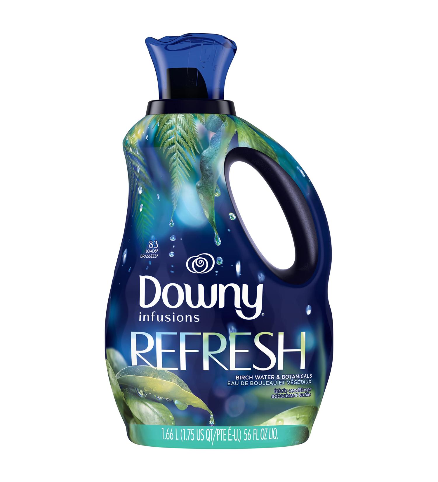 Downy Infusions Laundry Fabric Softener Liquid - Refresh with Birch Water & Botanicals - 56 Fl Oz - Buy Online on GoSupps.com
