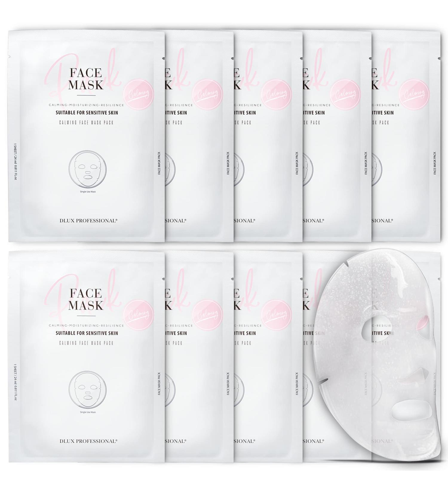 Calming Face Mask Pack - 10 Pcs for Irritated Skin Anti-Aging & Natural Radiance | Revitalizing Skin Repair Masks - Buy Online on GoSupps.com