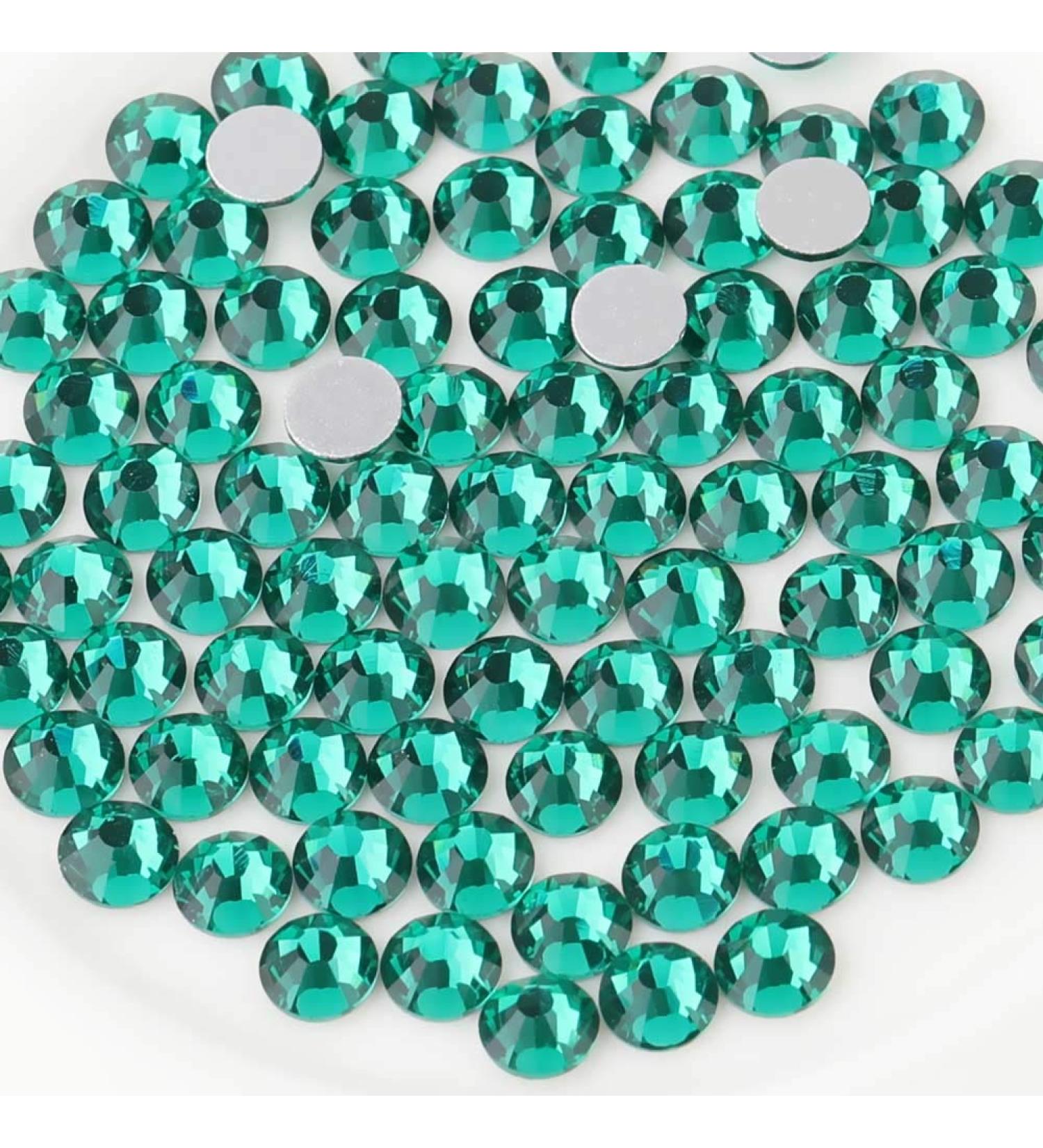 Beadsland 288 Pieces Flat Back Rhinestones - Blue Zirconia Nail Crystals SS30 (6.4-6.6mm) for Stunning Nail Art - Buy Online on GoSupps.com