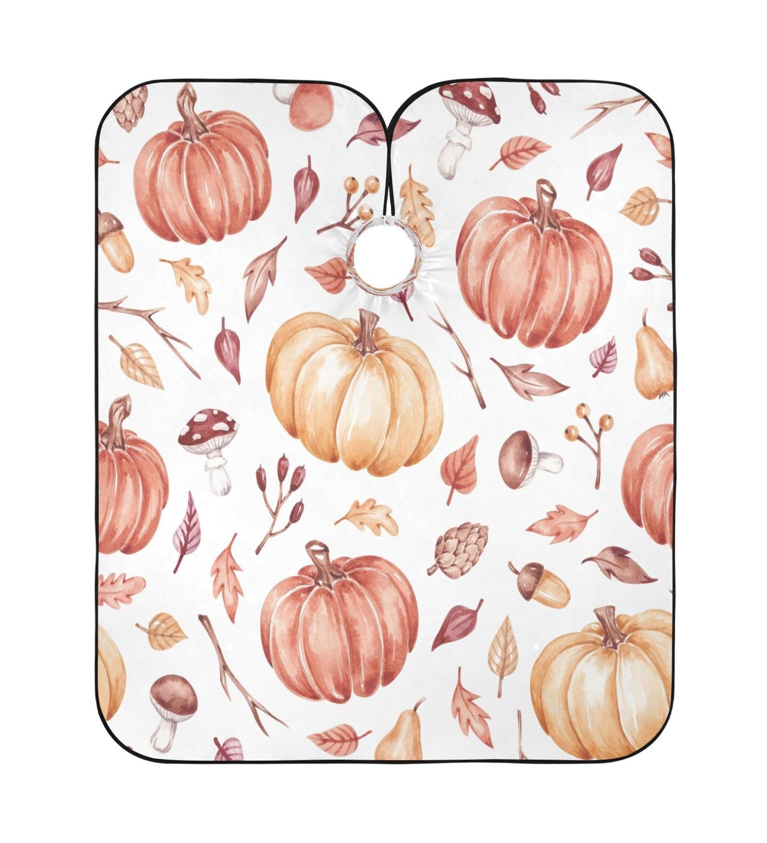 Kigai Halloween Pumpkins Barber Cape - Waterproof Hair Cutting Cape for Men & Women | Adjustable Snap Closure - Professional Salon Hairdressing Cape - Buy Online on GoSupps.com