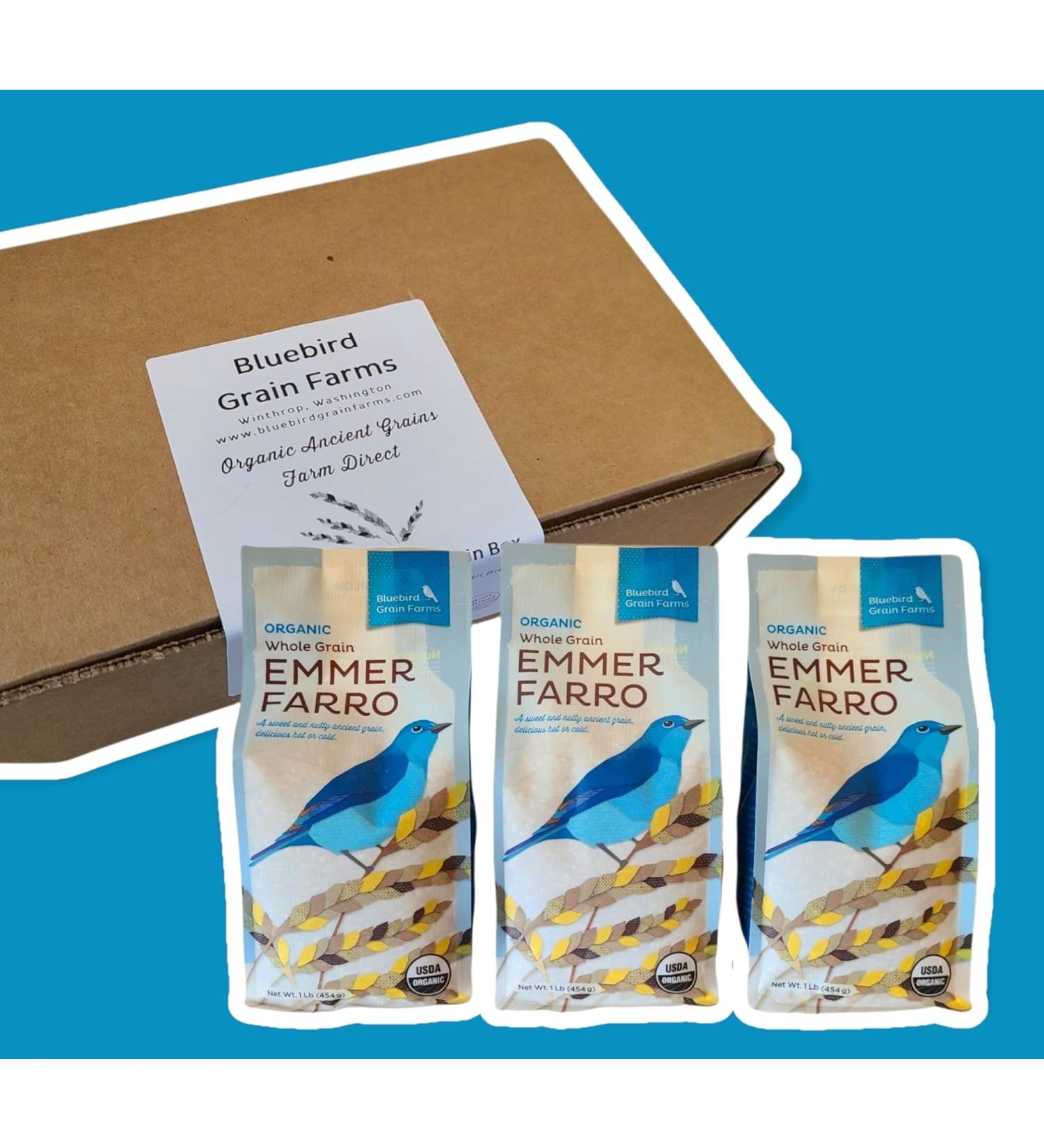 Organic Whole Grain Emmer Farro - 3 Pack | Nutrient-Rich Ancient Grain - Buy Online on GoSupps.com