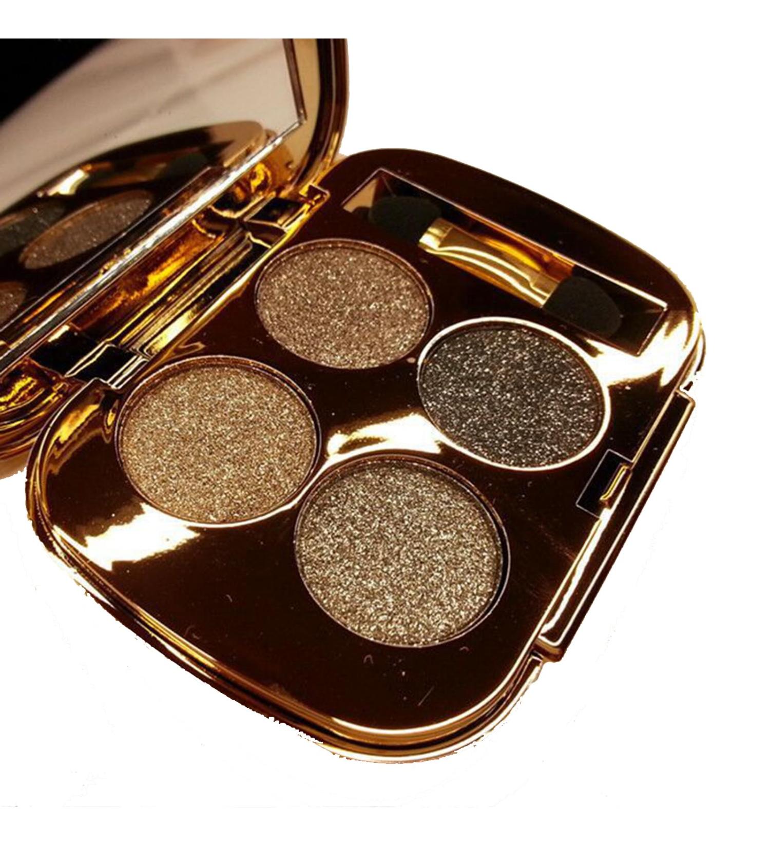 Glitter Eyeshadow Palette Makeup Set 4 Colors Shimmer Eyeshadow Palette Gold Eyeshadow Highly Pigmented Long Lasting Waterproof Sweatproof Professional Nude Eyeshadow Palette Make Up Palettes for Women Warm Natural Neutral Smokey Eye Eyeshadow Palette (8# - Buy Online on GoSupps.com